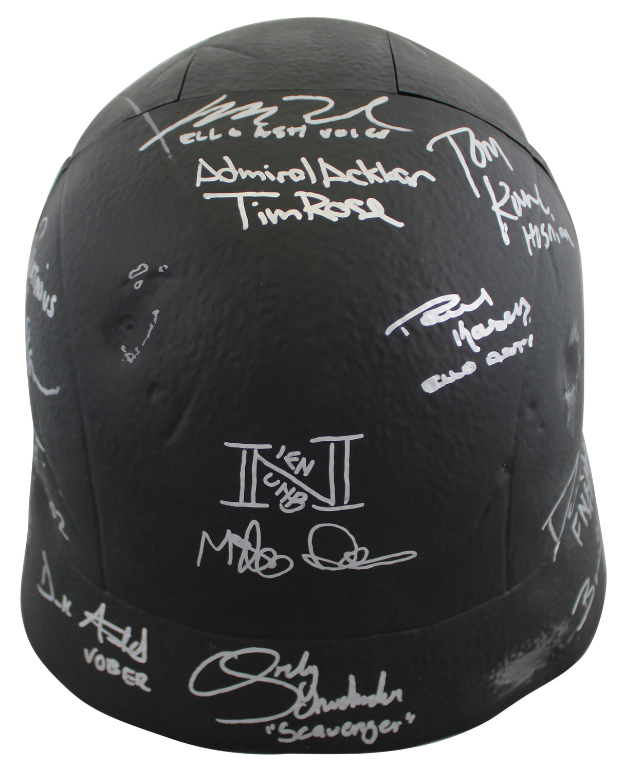 Star Wars (13) Driver, Herring, Towersey, Rose Signed Kylo Ren FS Helmet BAS