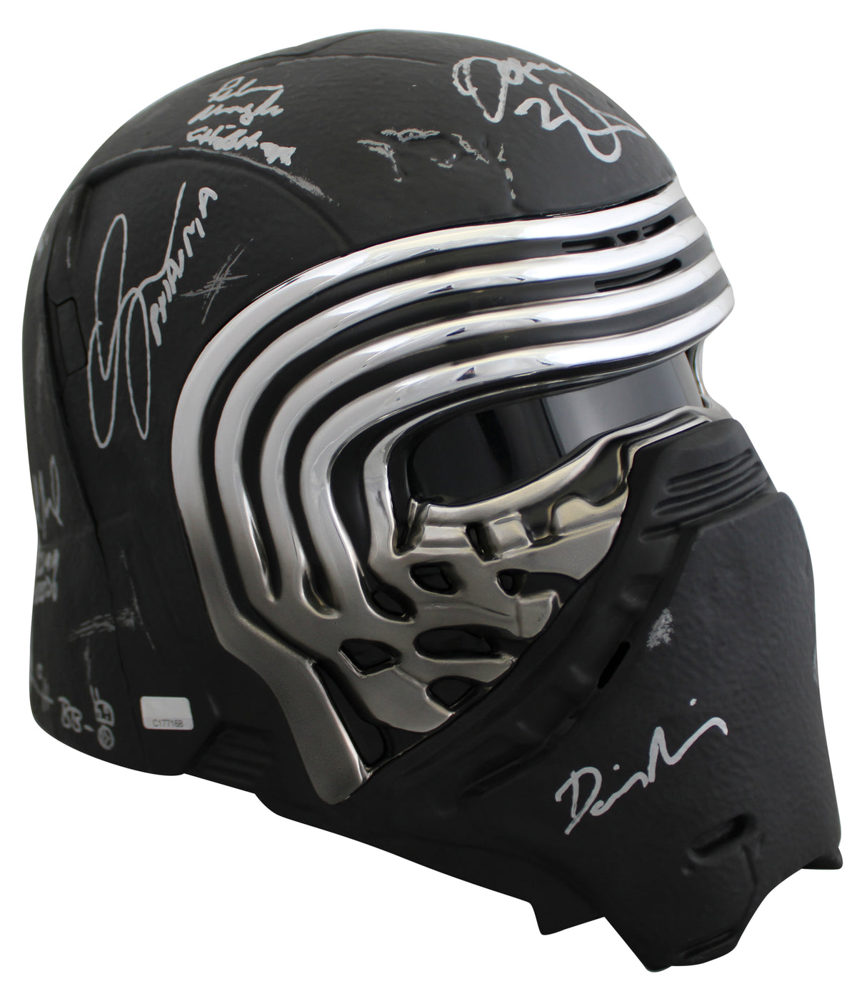 Star Wars (19) Driver, Ridley, Daniels, Mayhew, Signed Kylo Ren FS Helmet BAS