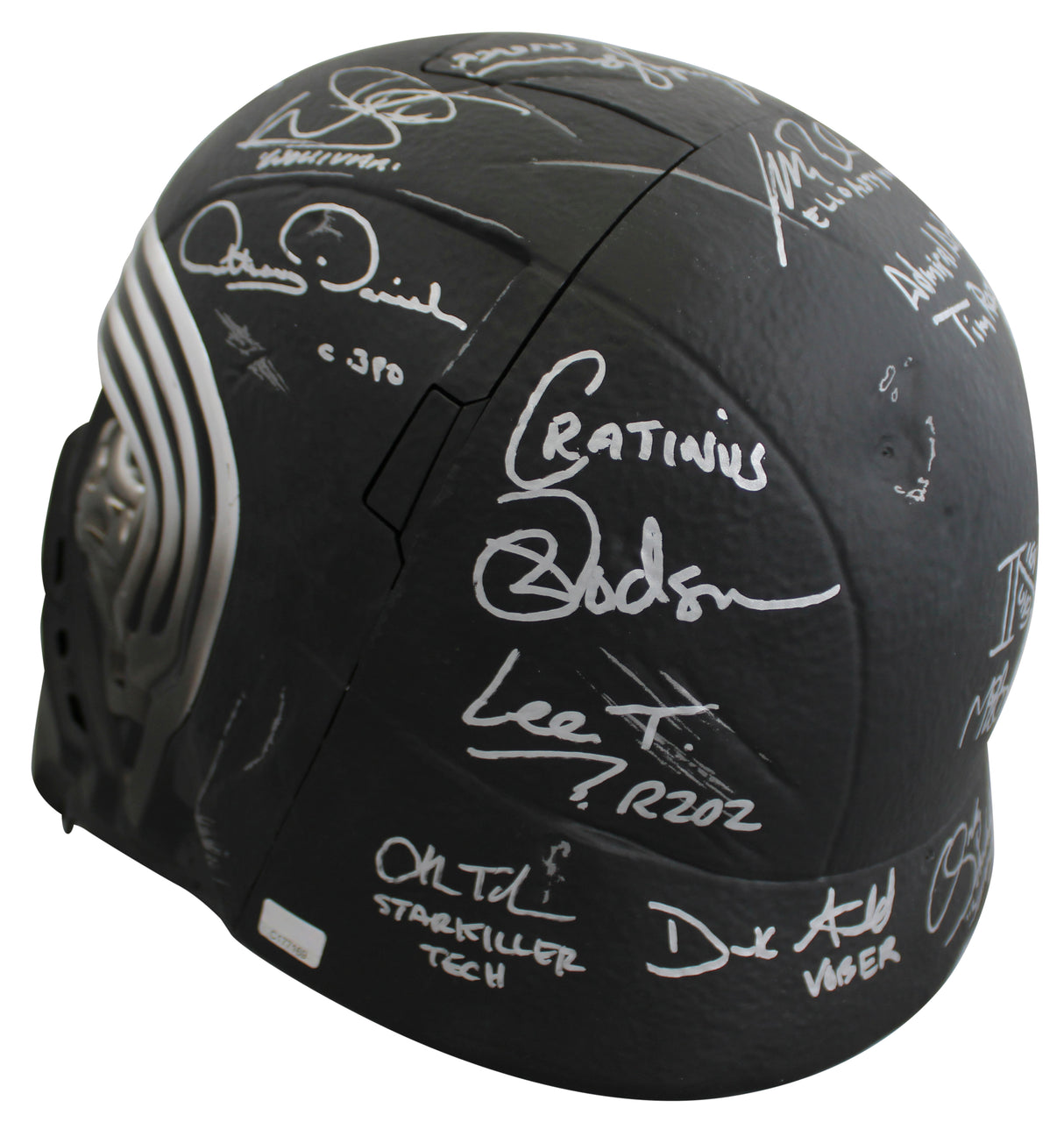 Star Wars (19) Driver, Ridley, Daniels, Mayhew, Signed Kylo Ren FS Helmet BAS