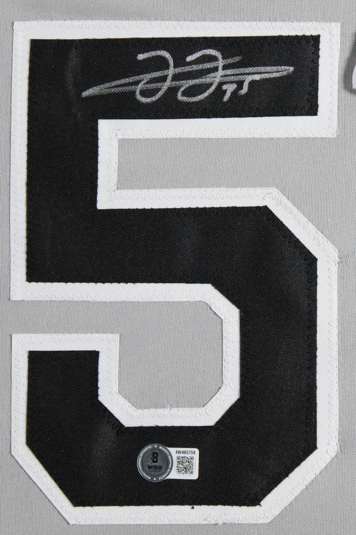 Frank Thomas Authentic Signed Grey Pro Style Framed Jersey BAS Witnessed