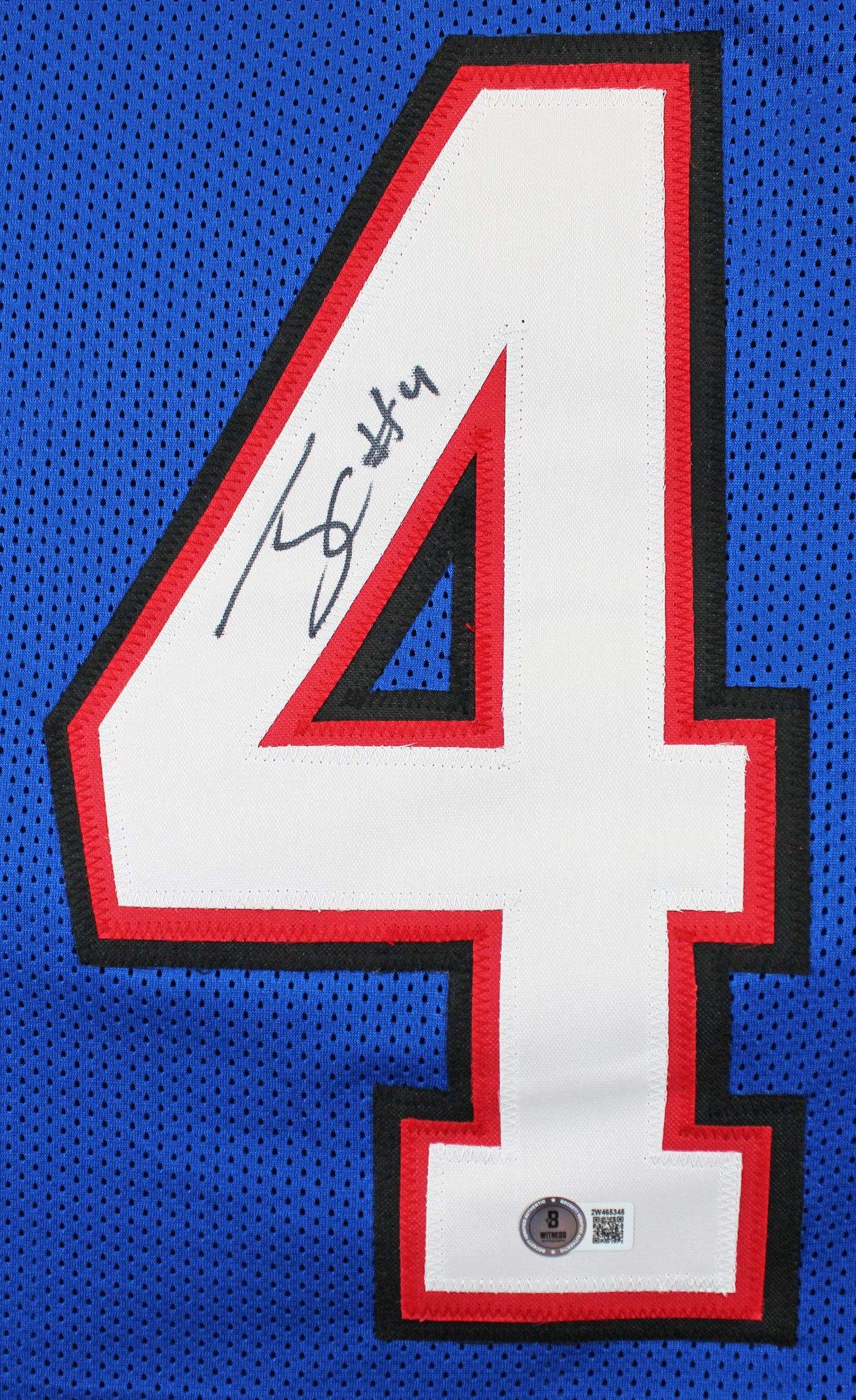 James Cook Authentic Signed Blue Pro Style Jersey Autographed BAS
