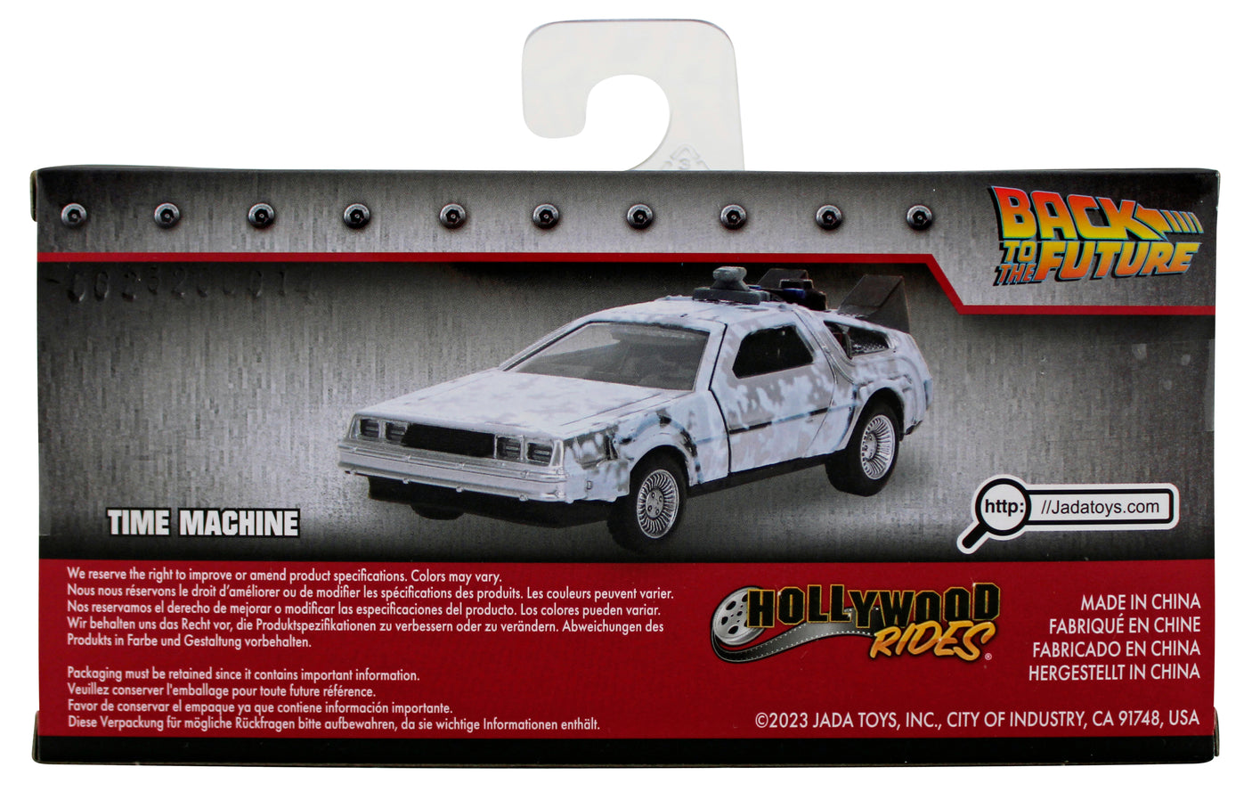 Claudia Wells Back To The Future Signed 1:32 Metal DeLorean Time Machine BAS Wit