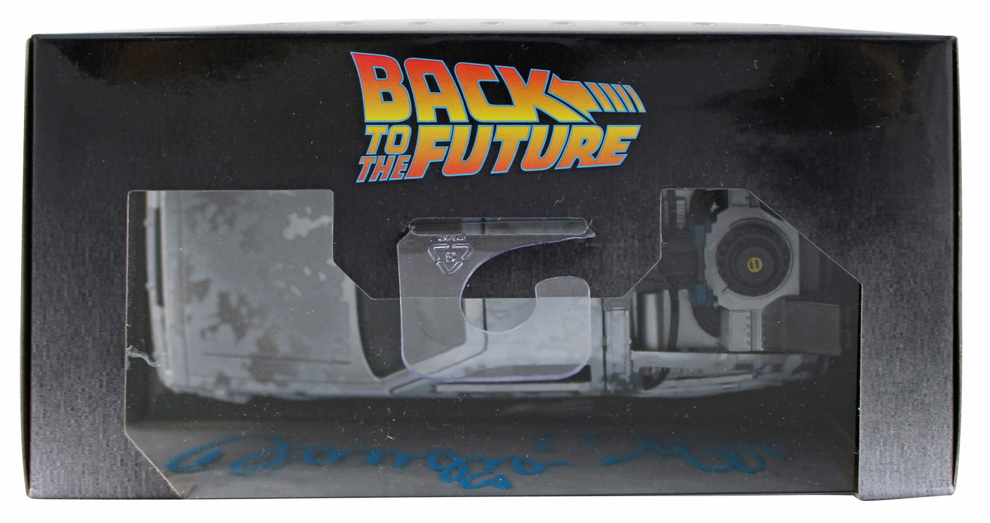 Claudia Wells Back To The Future Signed 1:32 Metal DeLorean Time Machine BAS Wit