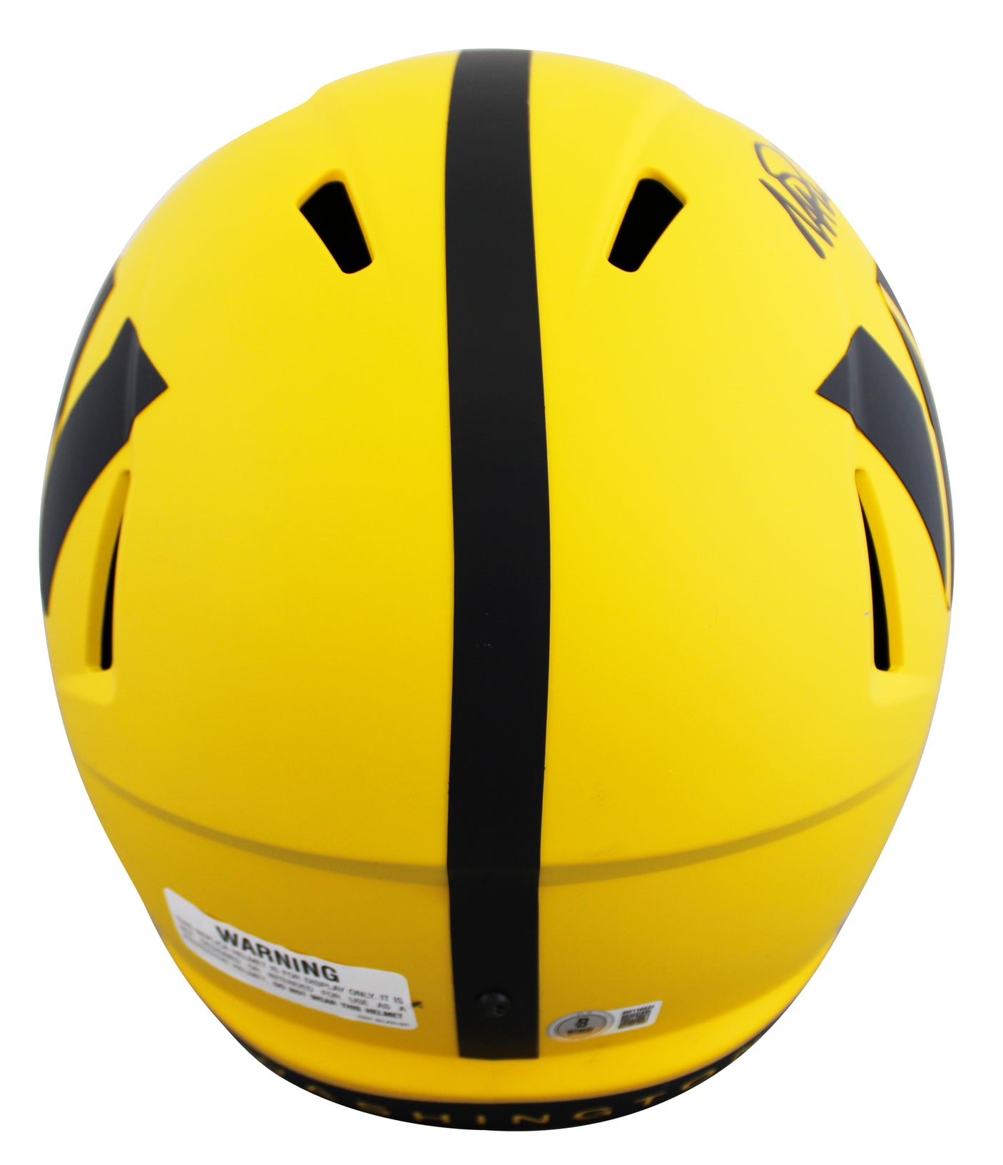 Commanders Magic Johnson Signed Rave Full Size Speed Rep Helmet W/ Case BAS W 2