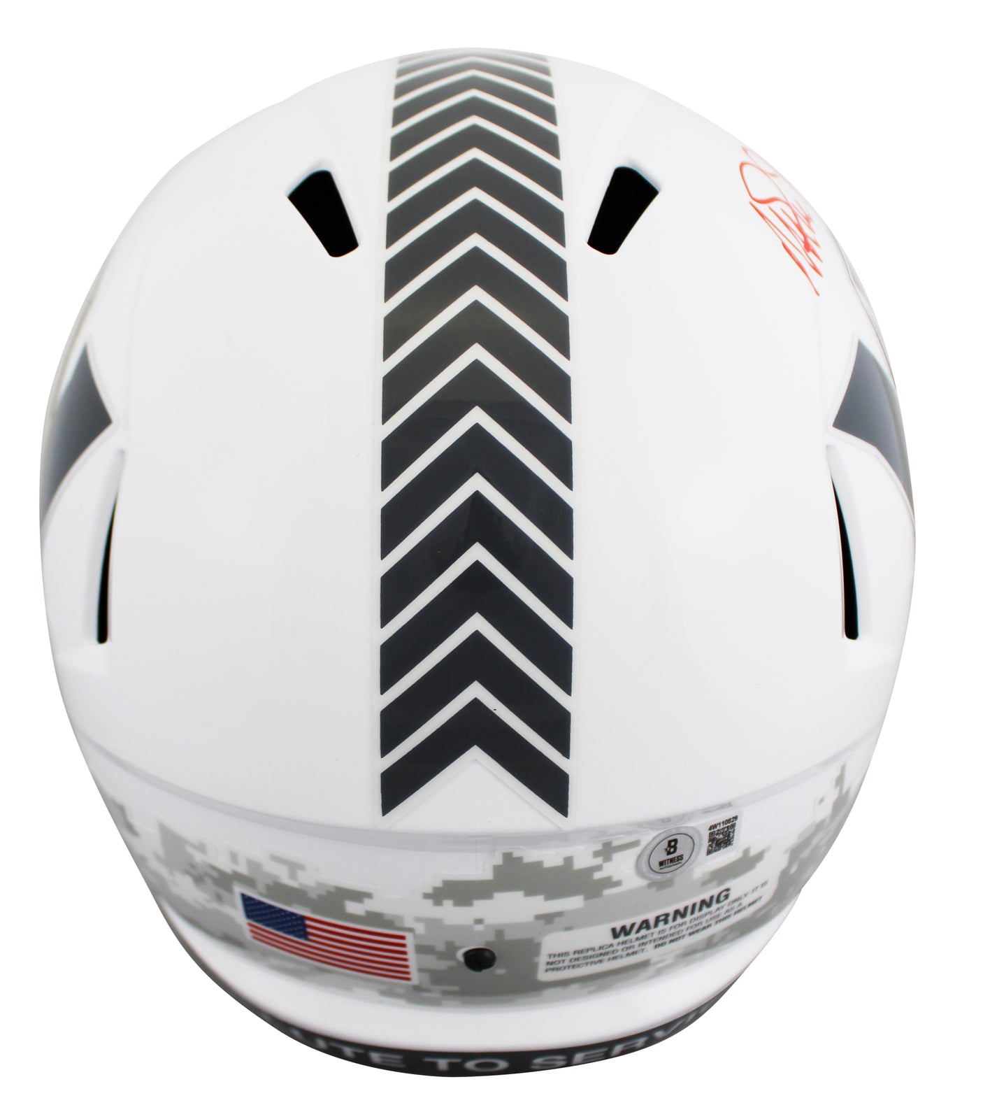 Commanders Magic Johnson Signed STS III F/S Speed Rep Helmet w/ Red Sig BAS W