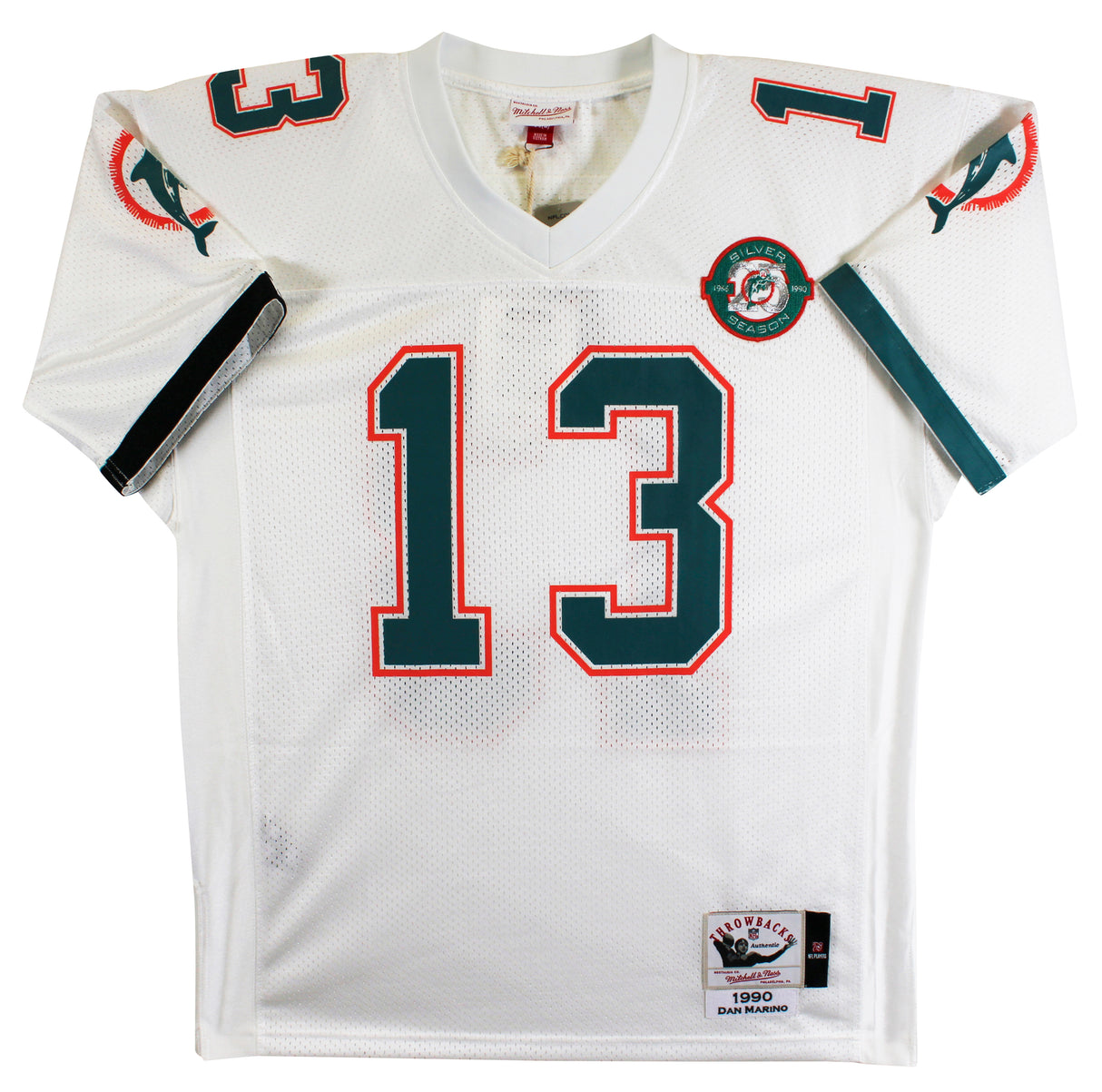 Dolphins Dan Marino Authentic Signed White 1990 TB Mitchell & Ness Jersey BAS