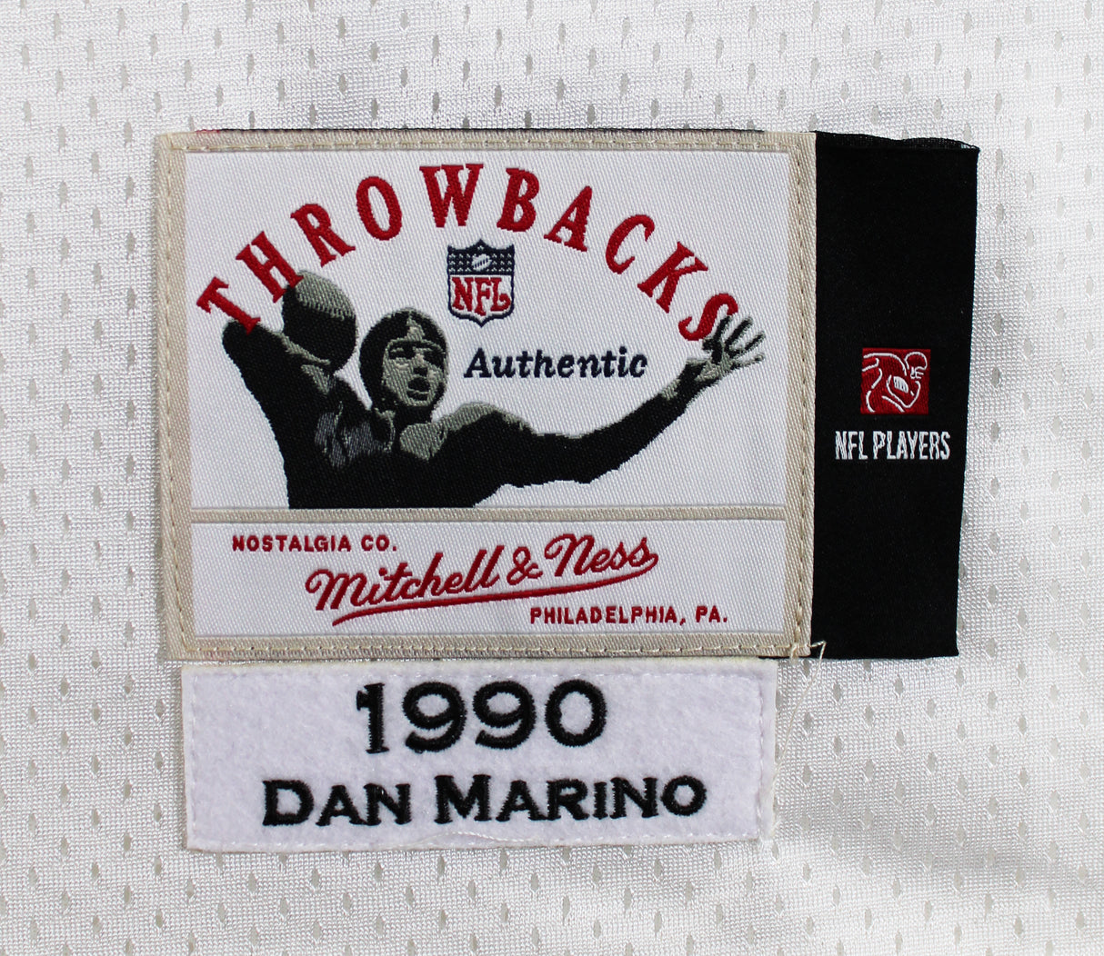 Dolphins Dan Marino Authentic Signed White 1990 TB Mitchell & Ness Jersey BAS