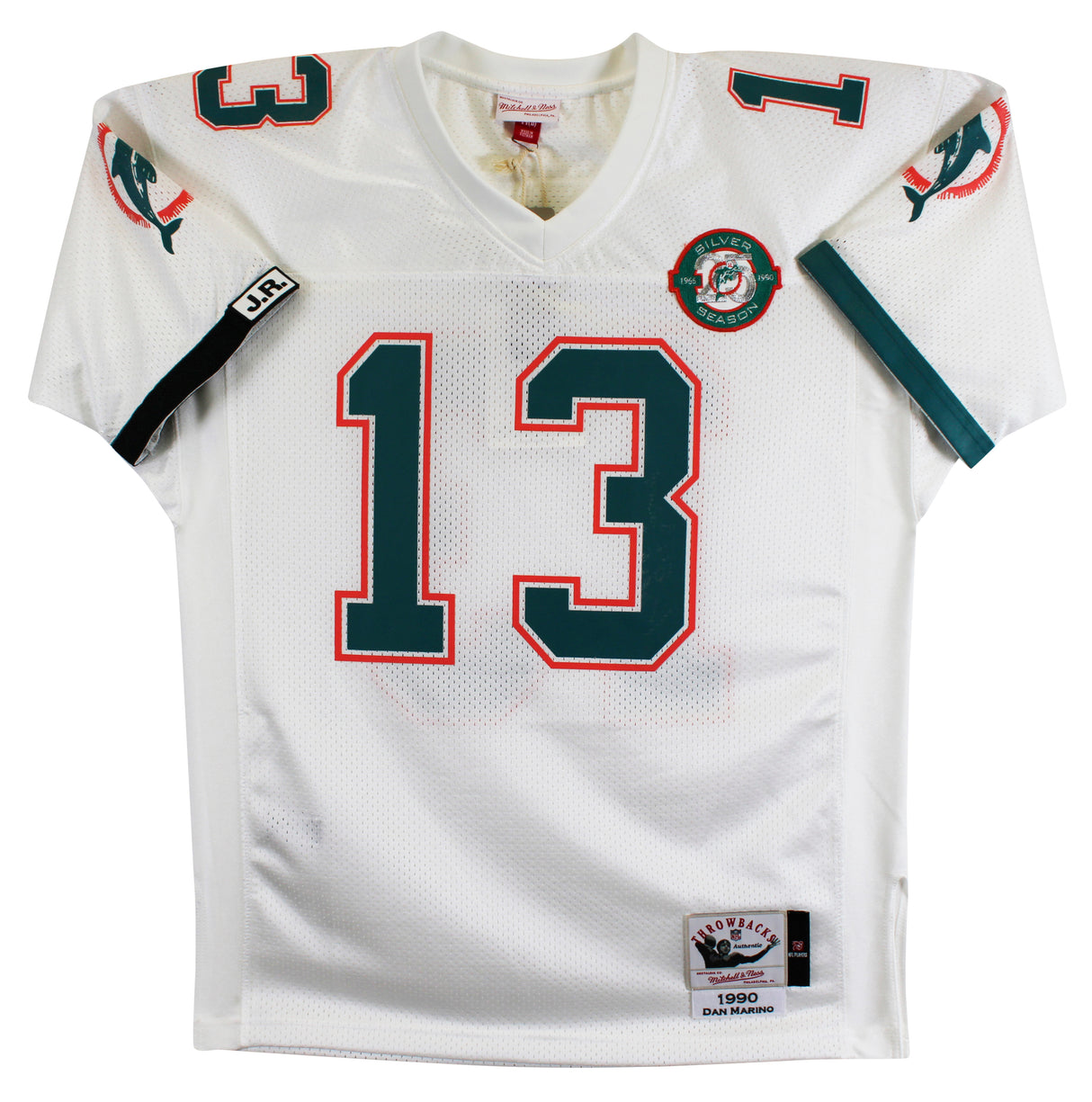 Dolphins Dan Marino "HOF, 84 MVP" Signed White 1990 TB M&N Jersey BAS #BX37027