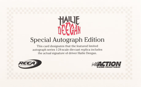 Hailie Deegan Signed NASCAR #1 2022 Richmond Pristine Auction F150 - 1:24 Premium Action Diecast Car | Truck (PA) - PristineMarketplace
