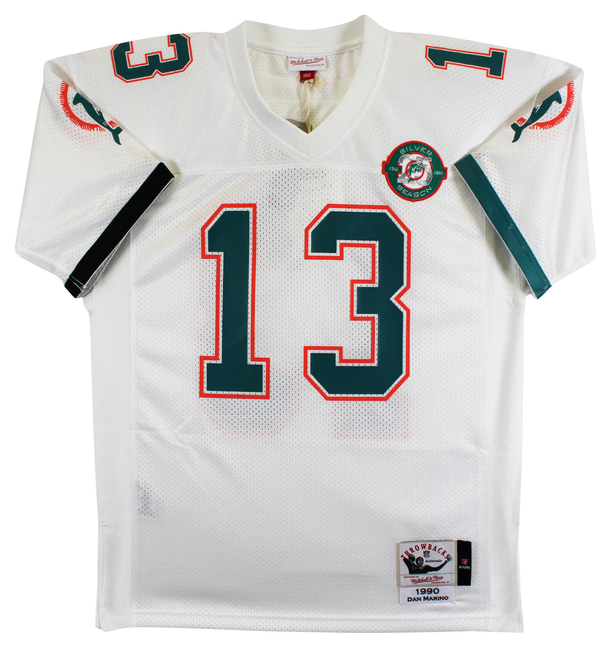 Dolphins Dan Marino "HOF, 84 MVP" Signed White 1990 TB M&N Jersey BAS #BX37024