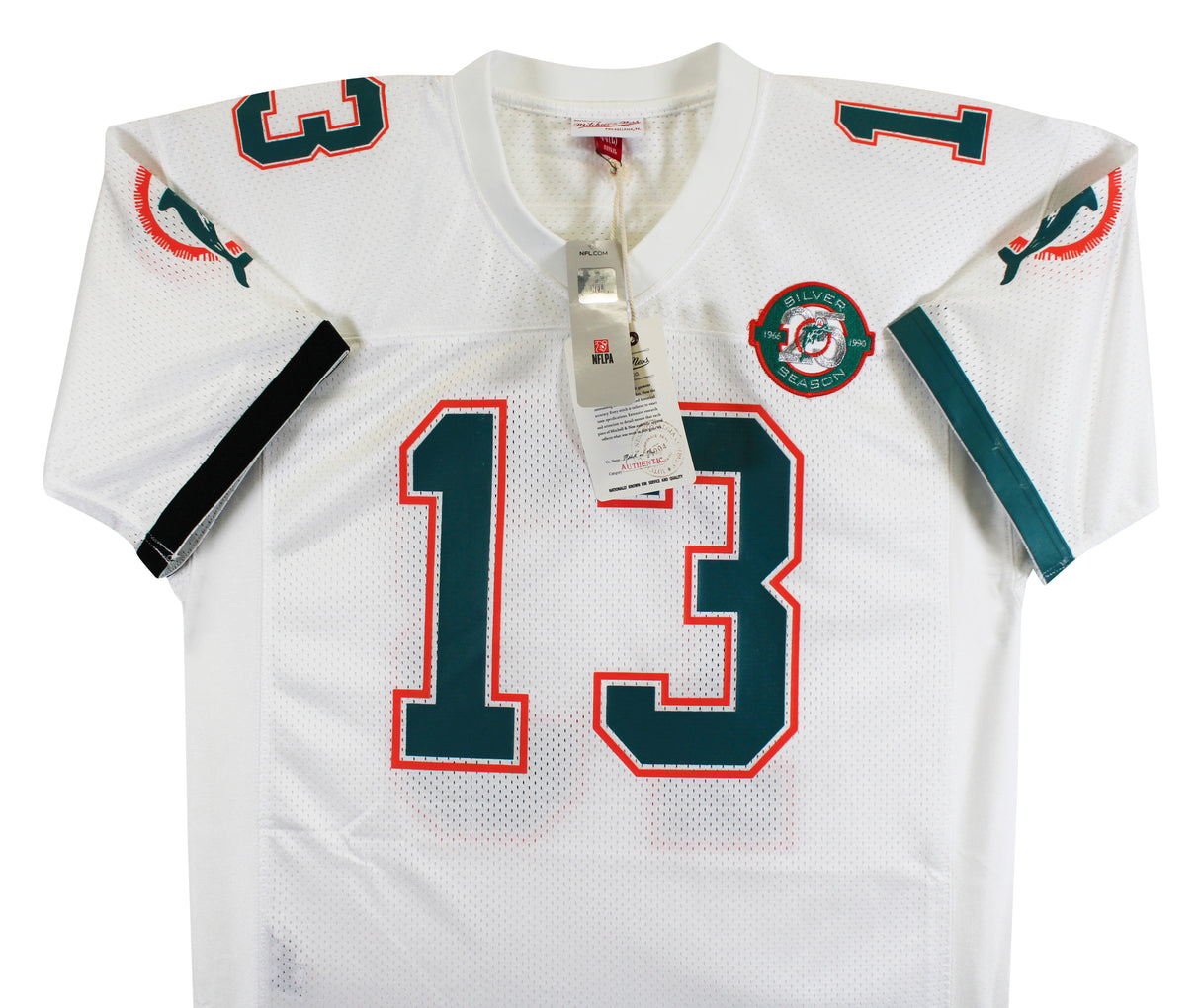 Dolphins Dan Marino "HOF, 84 MVP" Signed White 1990 TB M&N Jersey BAS #BX37024