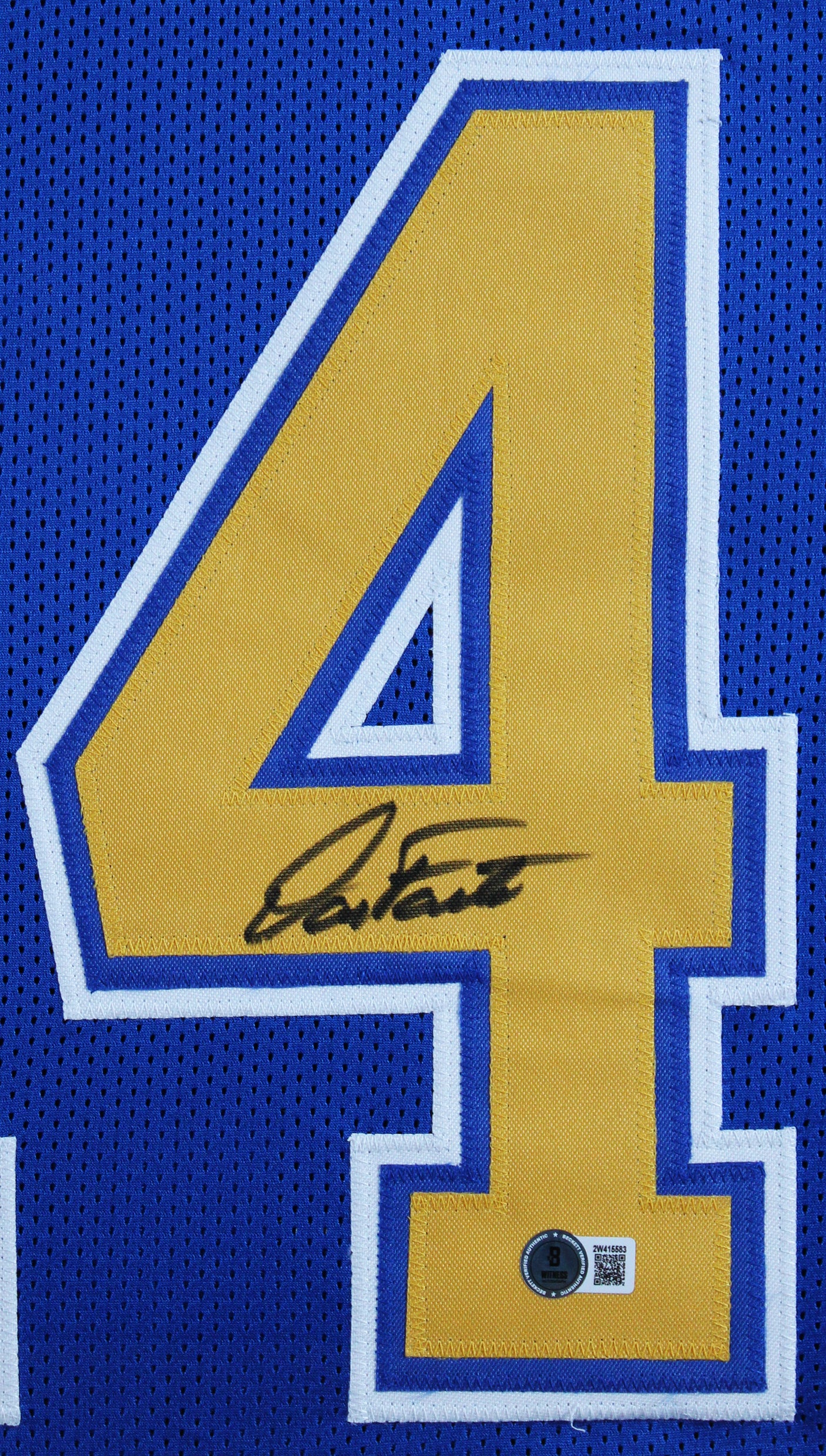 Dan Fouts Authentic Signed Blue Throwback Pro Style Framed Jersey BAS Witnessed