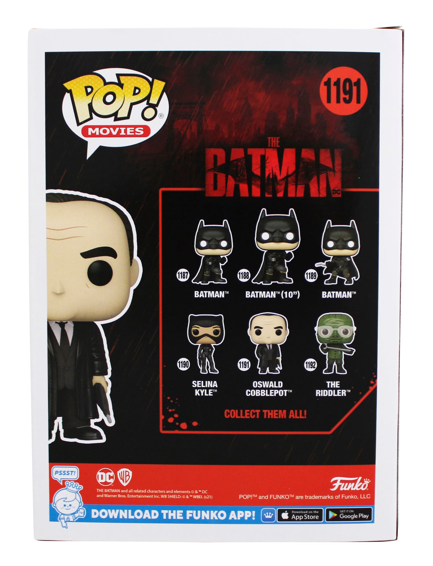 Colin Farrell Signed Oswald Cobblepot #1191 Funko Pop Vinyl Figure BAS #BQ56012