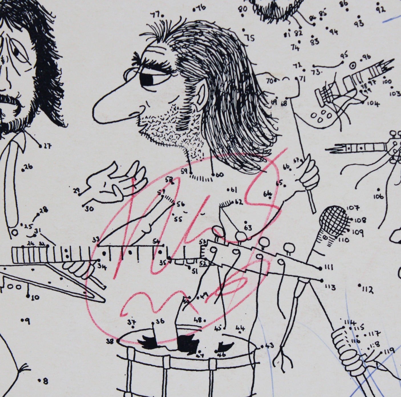 The Who (4) Moon, Entwistle, Townshend & Daltrey Signed Album Cover BAS #AD78263