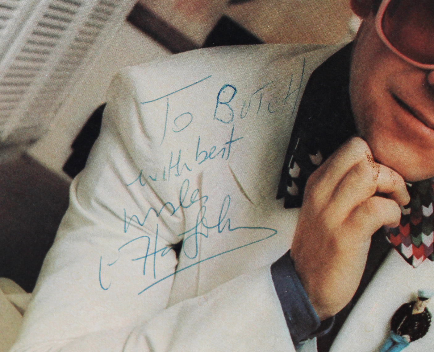 Elton John "Best Wishes" Authentic Signed Greatest Hits Album Cover BAS #AD85549