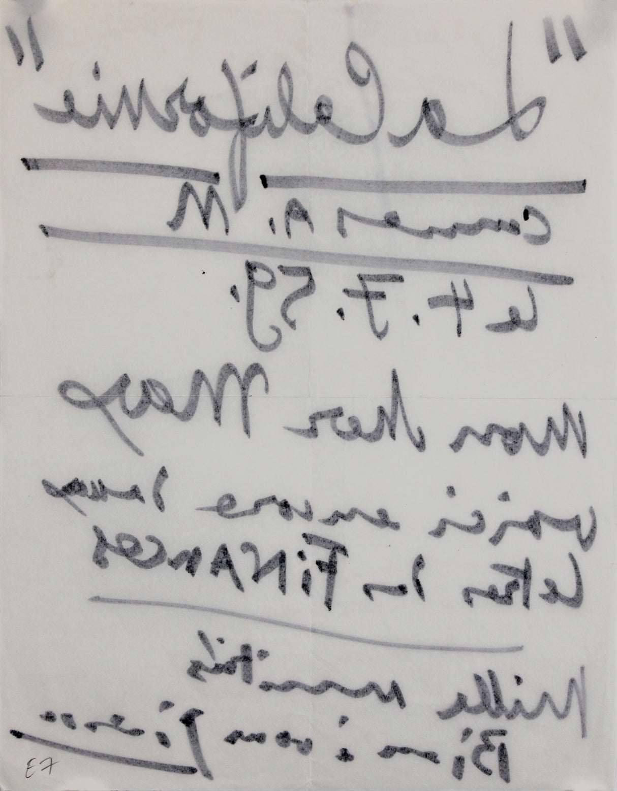 Pablo Picasso Authentic Signed & Handwritten 8.25x10.5 Letter BAS #AE04583