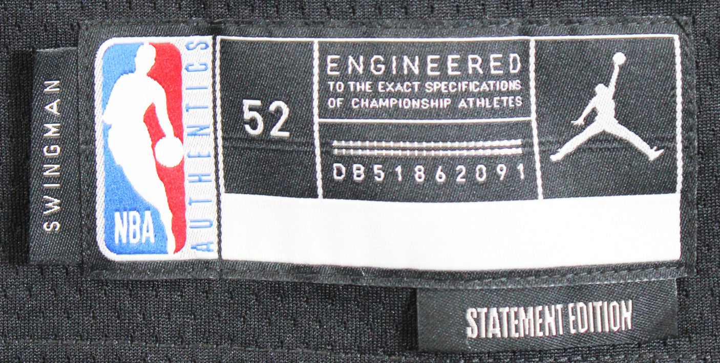 Celtics Jaylen Brown Signed Black Nike Jordan Brand Statement Ed Jersey BAS Wit