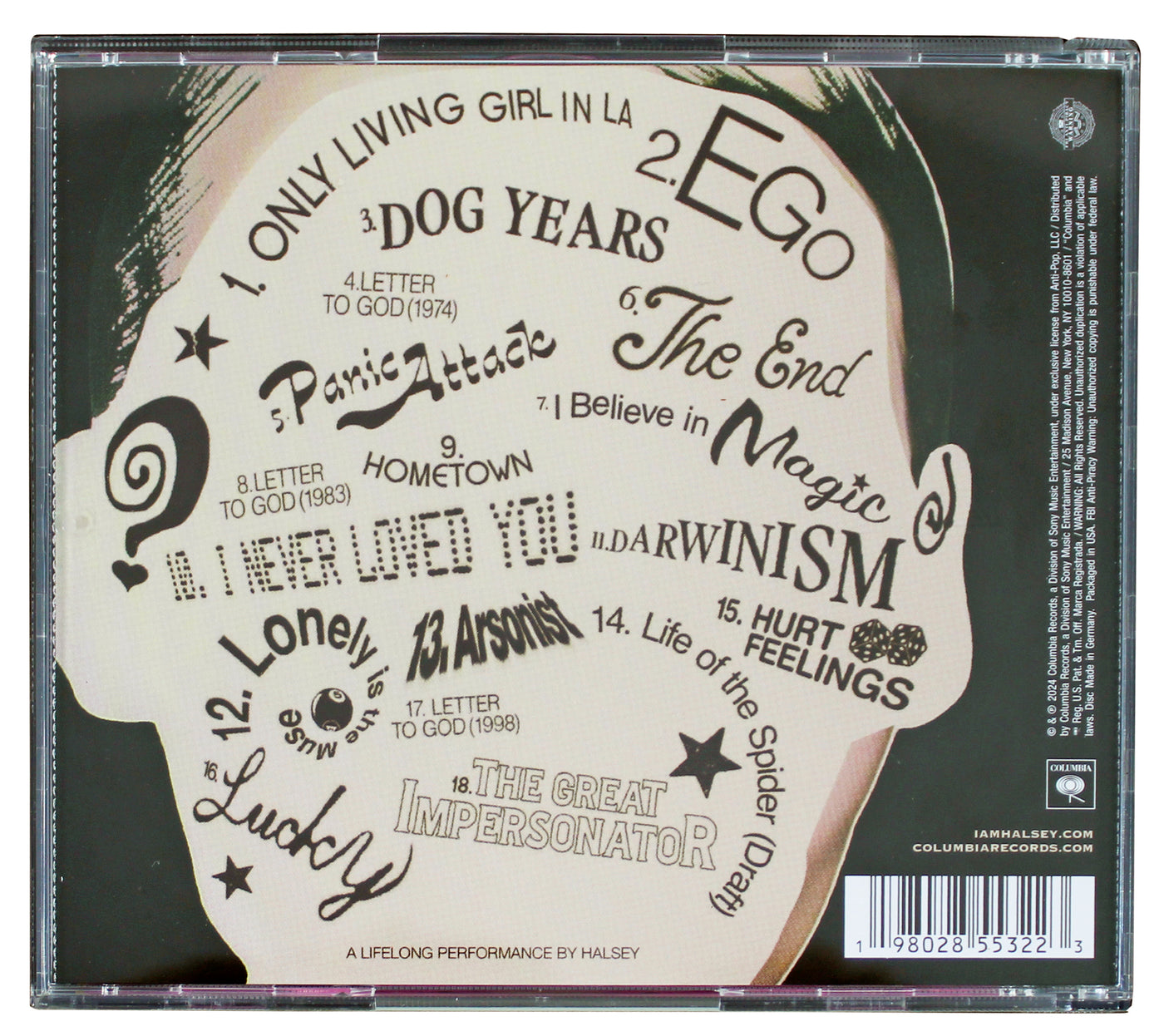 Halsey Authentic Signed The Great Impersonator CD Insert w/ Disk Autographed BAS