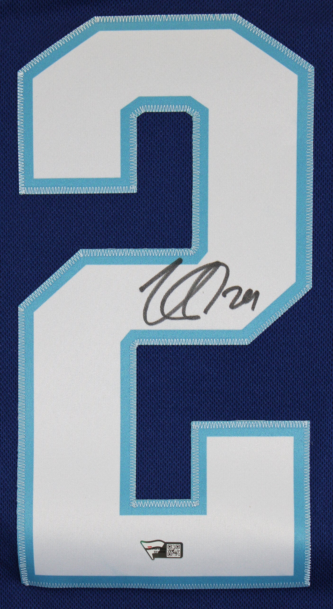 Avs Nathan MacKinnon Signed Blue Adidas 2022 ASG Jersey w/ Fight Strap Fanatics