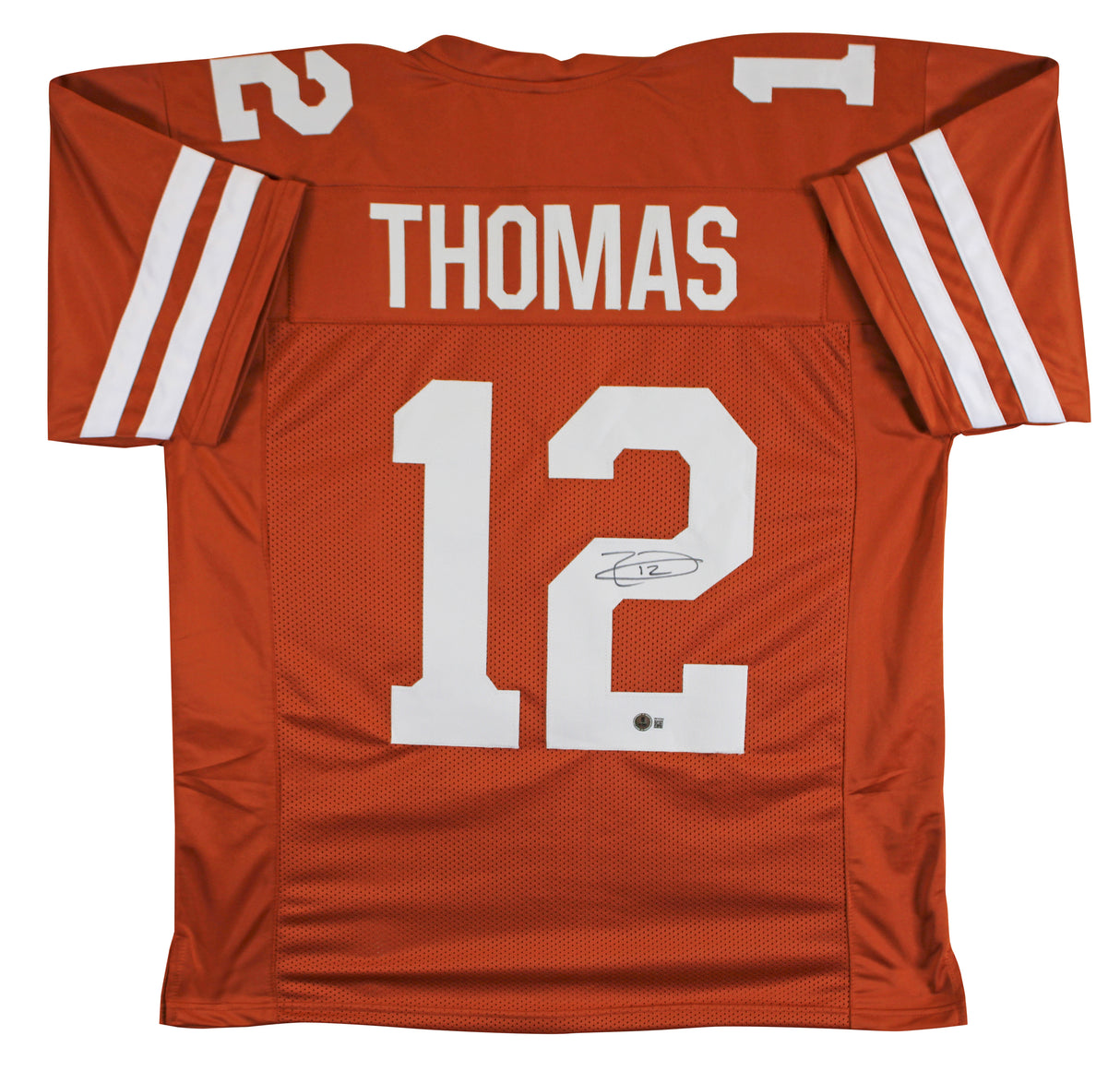 Texas Earl Thomas Authentic Signed Burnt Orange Pro Style Jersey BAS Witnessed