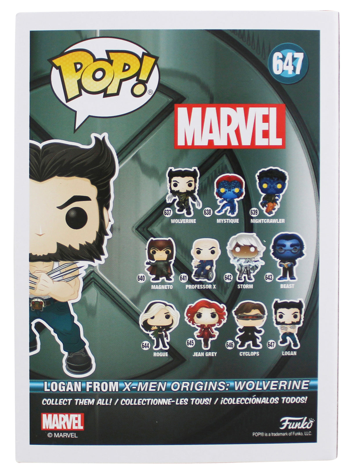 Hugh Jackman Marvel Authentic Signed Logan #647 Funko Pop Vinyl Figure BAS