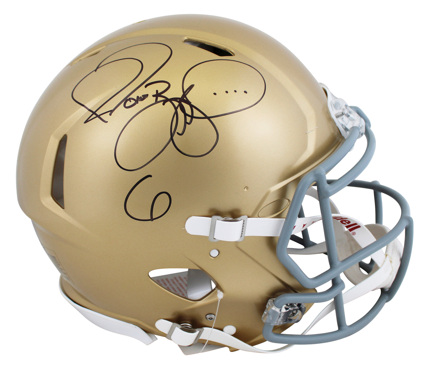 Notre Dame Jerome Bettis Signed Full Size Speed Proline Helmet BAS Witnessed