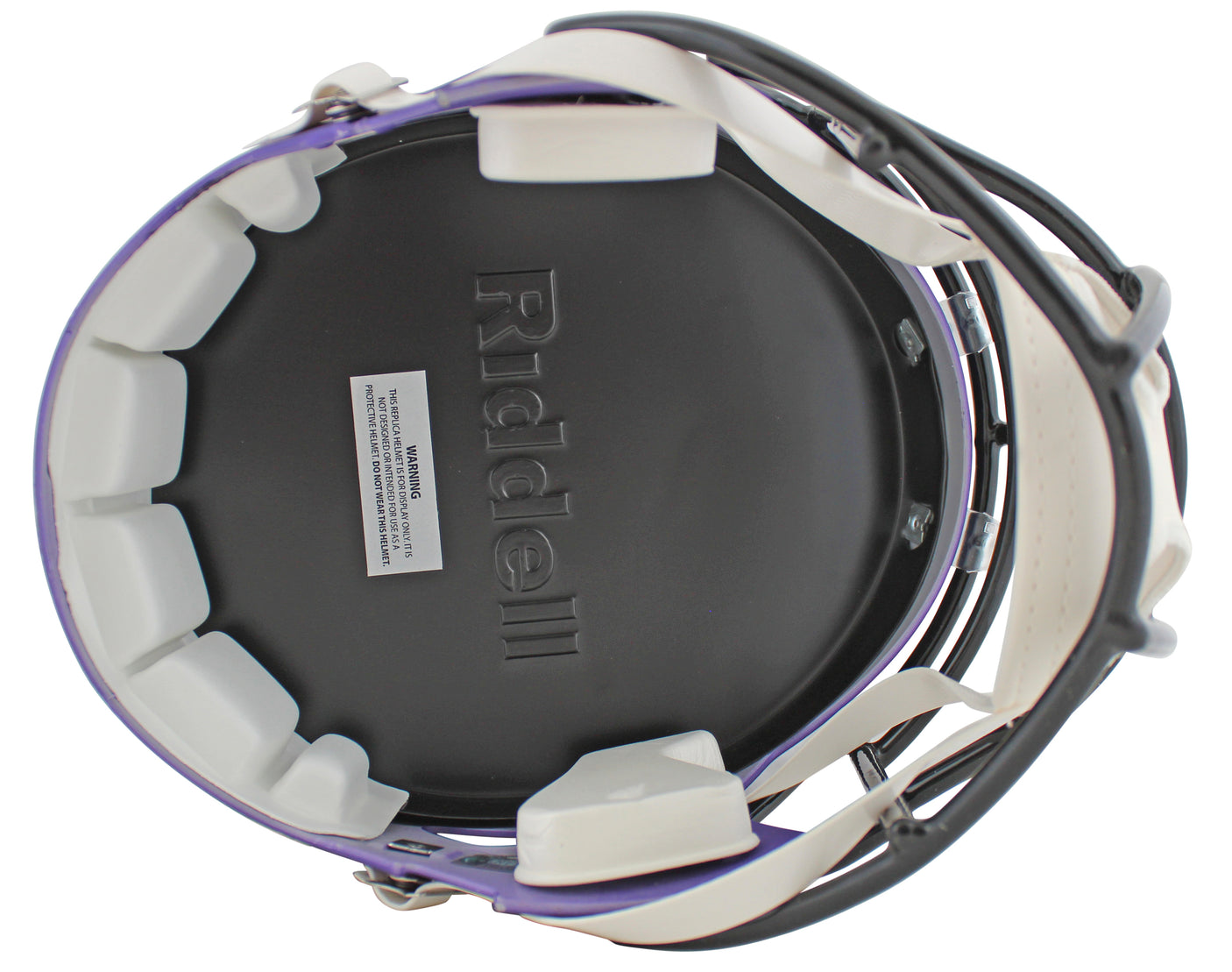 Vikings Adrian Peterson Signed Full Size Speed Rep Helmet W/ Case BAS Witnessed