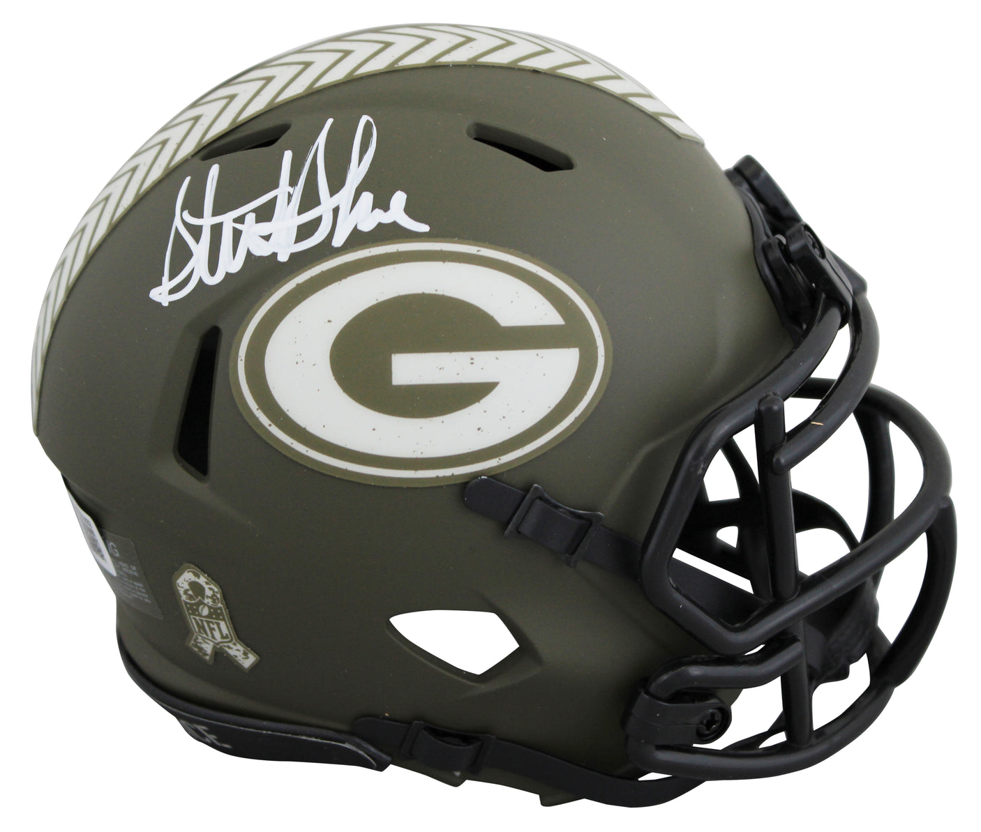 Packers Sterling Sharpe Signed STS Speed Mini Helmet W/ Case BAS Witnessed
