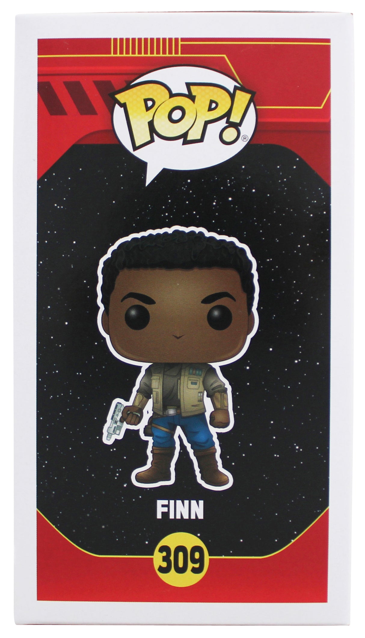John Boyega Star Wars Authentic Signed Finn #309 Funko Pop Vinyl Figure BAS
