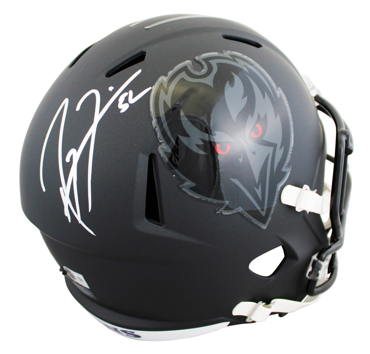 Ravens Ray Lewis Signed 2026 On-Field Alt F/S Speed Rep Helmet W/ Case BAS Wit