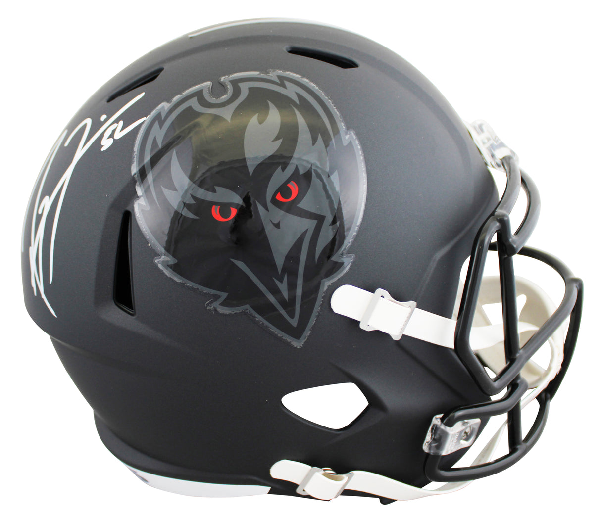 Ravens Ray Lewis Signed 2026 On-Field Alt F/S Speed Rep Helmet W/ Case BAS Wit