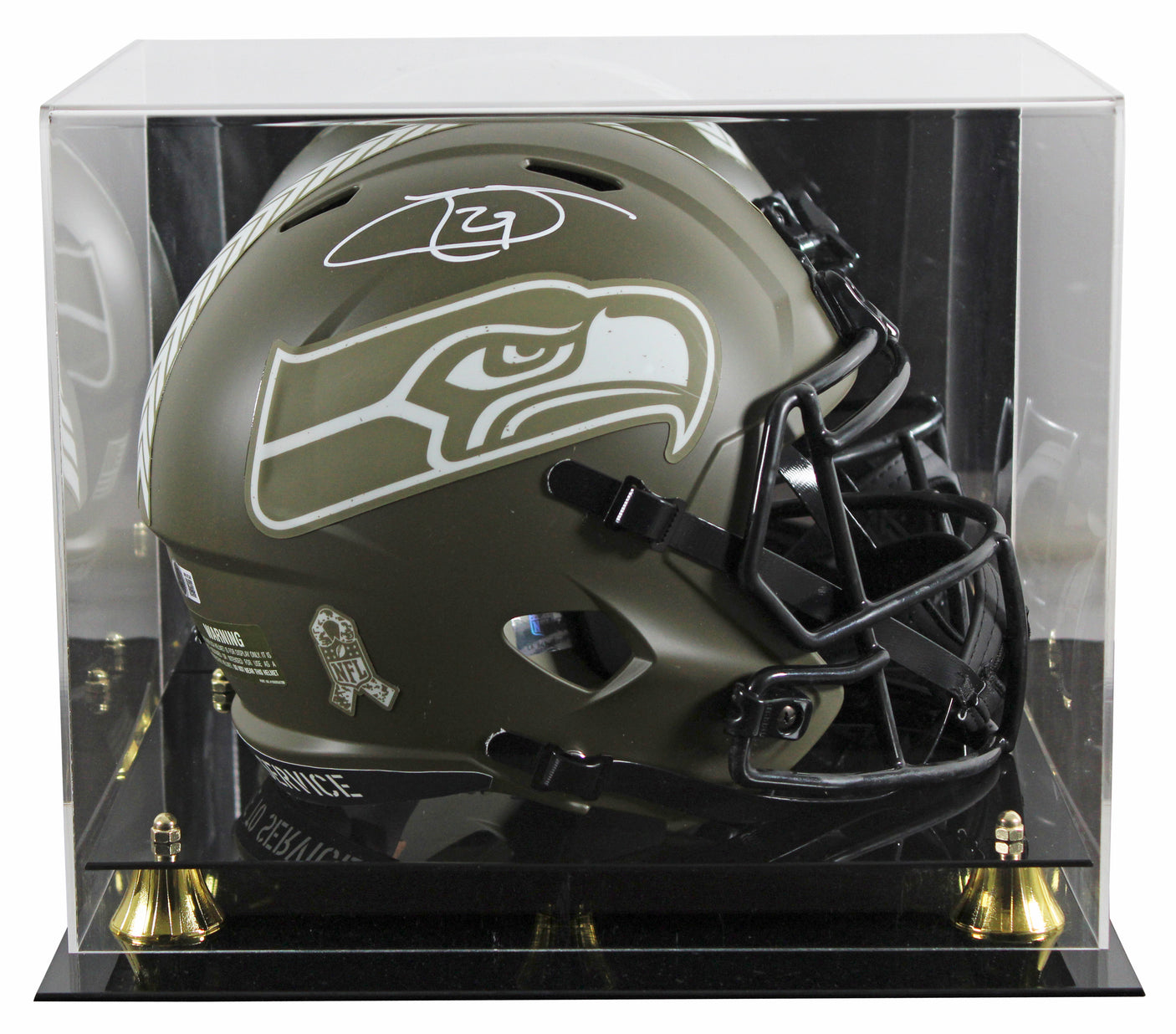 Seahawks Earl Thomas Signed STS Full Size Speed Rep Helmet W/ Case BAS Witnessed