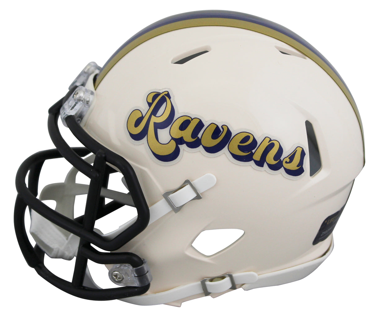 Ravens Ray Lewis Authentic Signed Retro Speed Mini Helmet BAS Witnessed