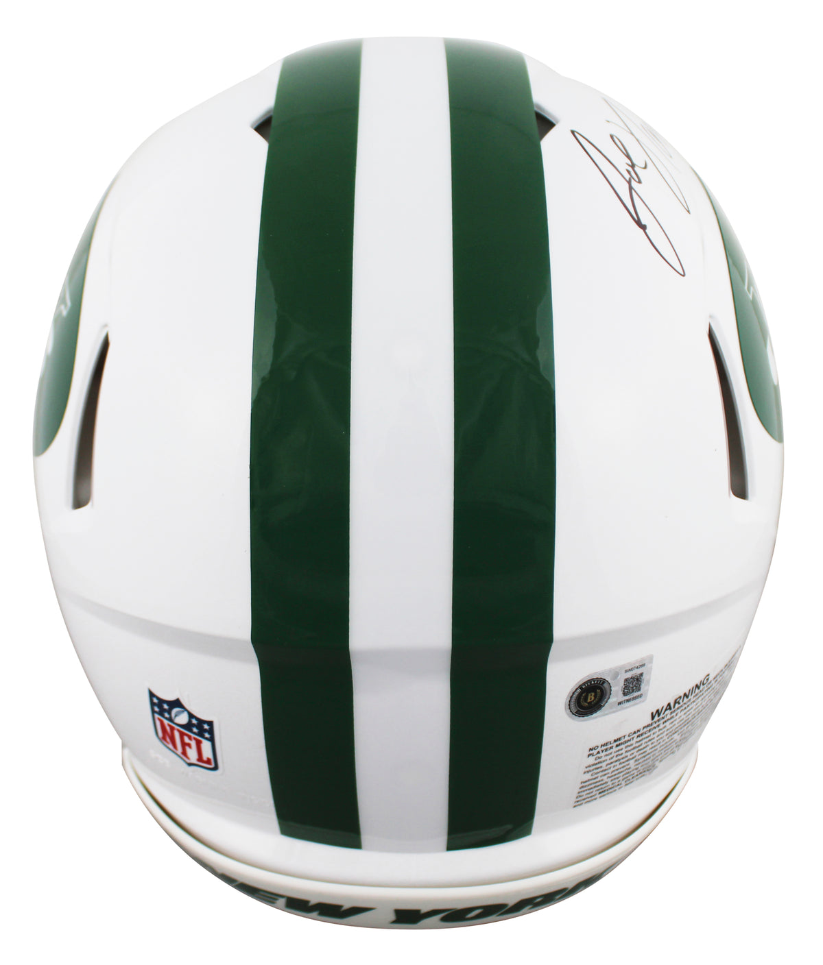 Jets Joe Namath Signed 2024 On-Field Alt Full Size Speed Proline Helmet BAS Wit