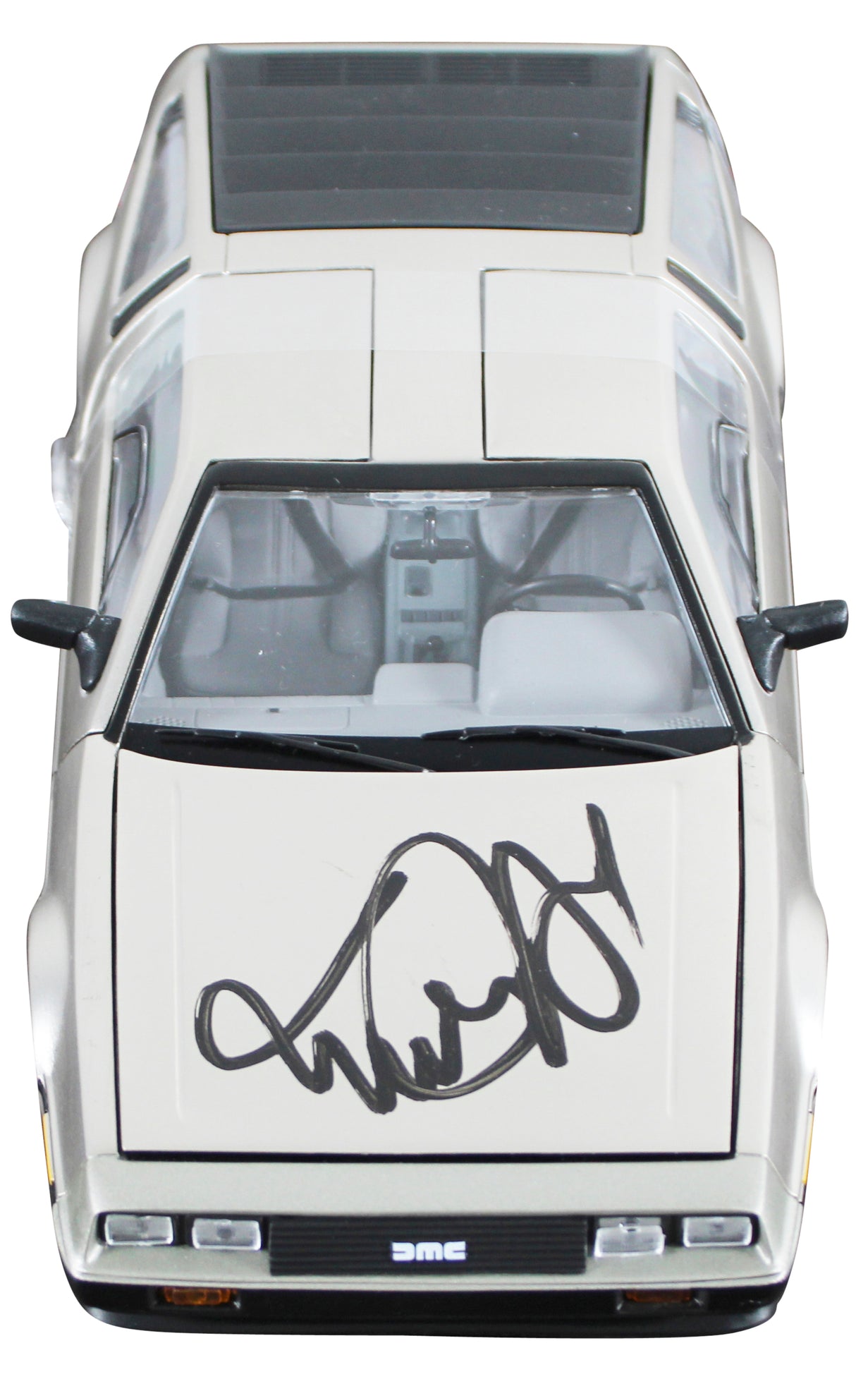 Michael J. Fox Back To The Future Signed 1:18 Die Cast DeLorean Time Machine BAS