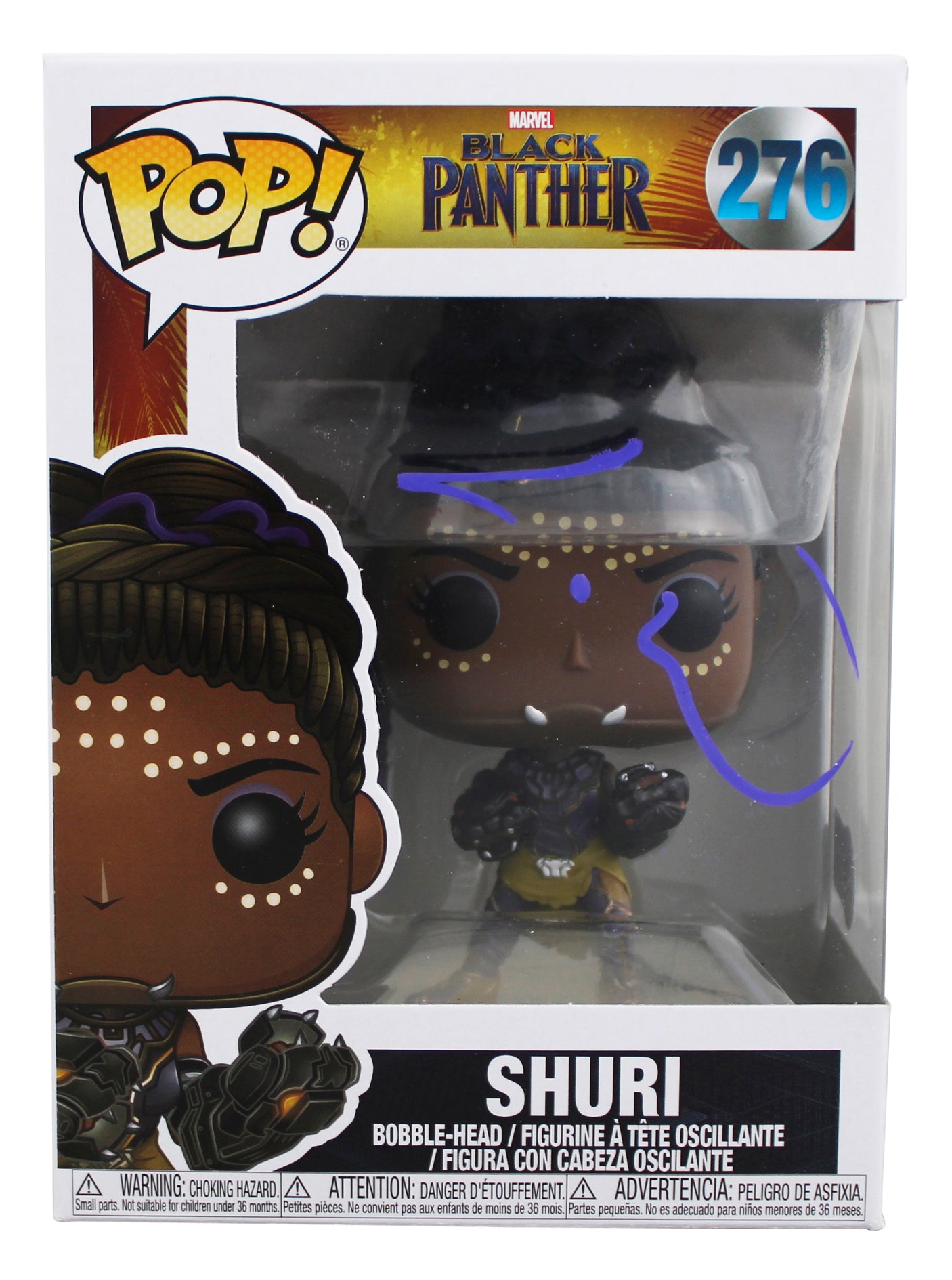 Letitia Wright Black Panther Signed Shuri #276 Funko Pop Vinyl Figure BAS