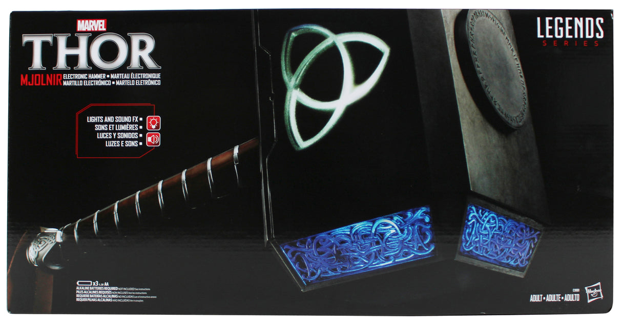 Avengers (4) Jackson, Bettany, Rudd & Gillan Signed Thor Mjolnir Prop Hammer BAS