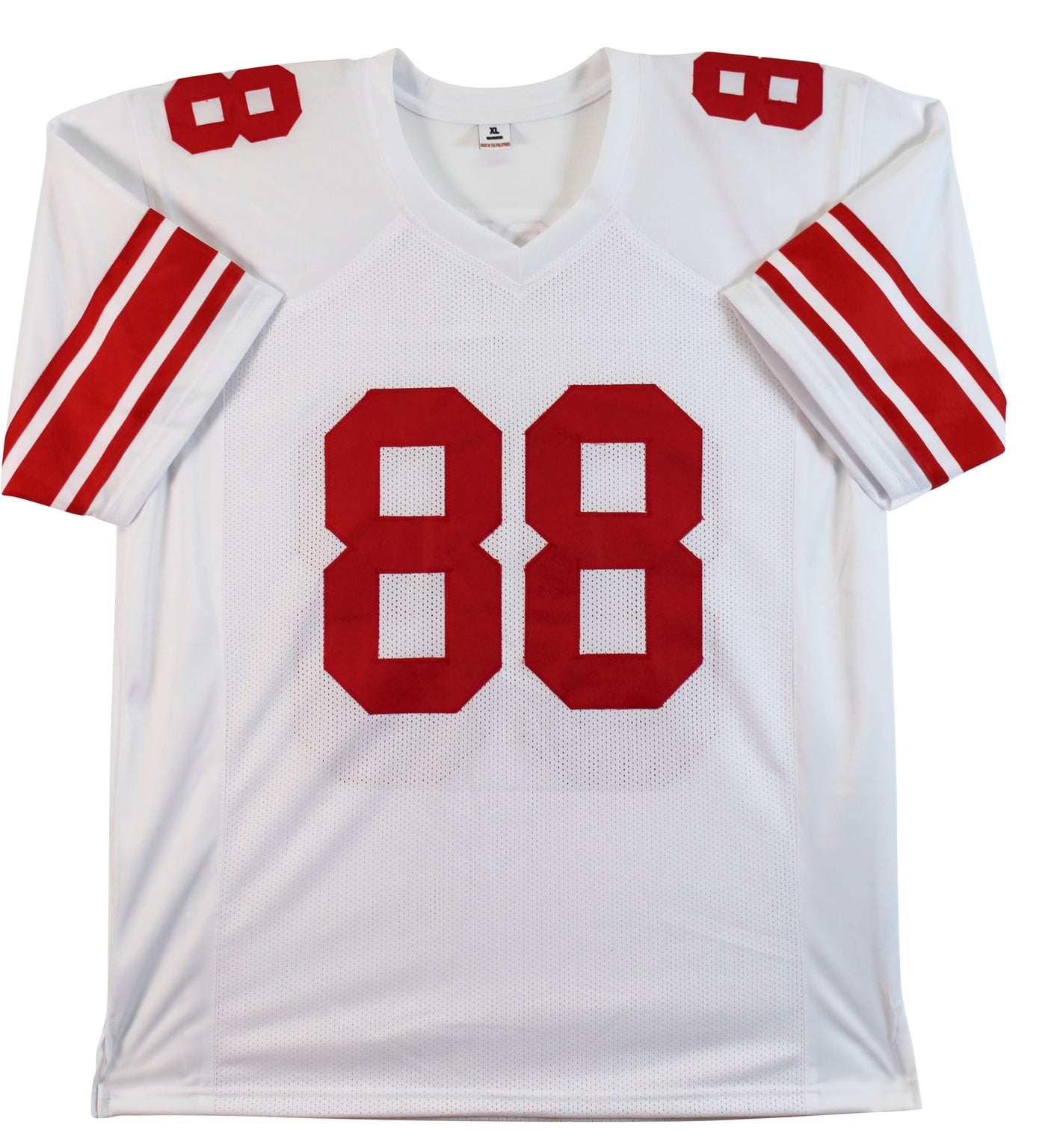 Giants Lawrence Taylor Signed 1986 Blue Mitchell & Ness Framed Jersey BAS Wit