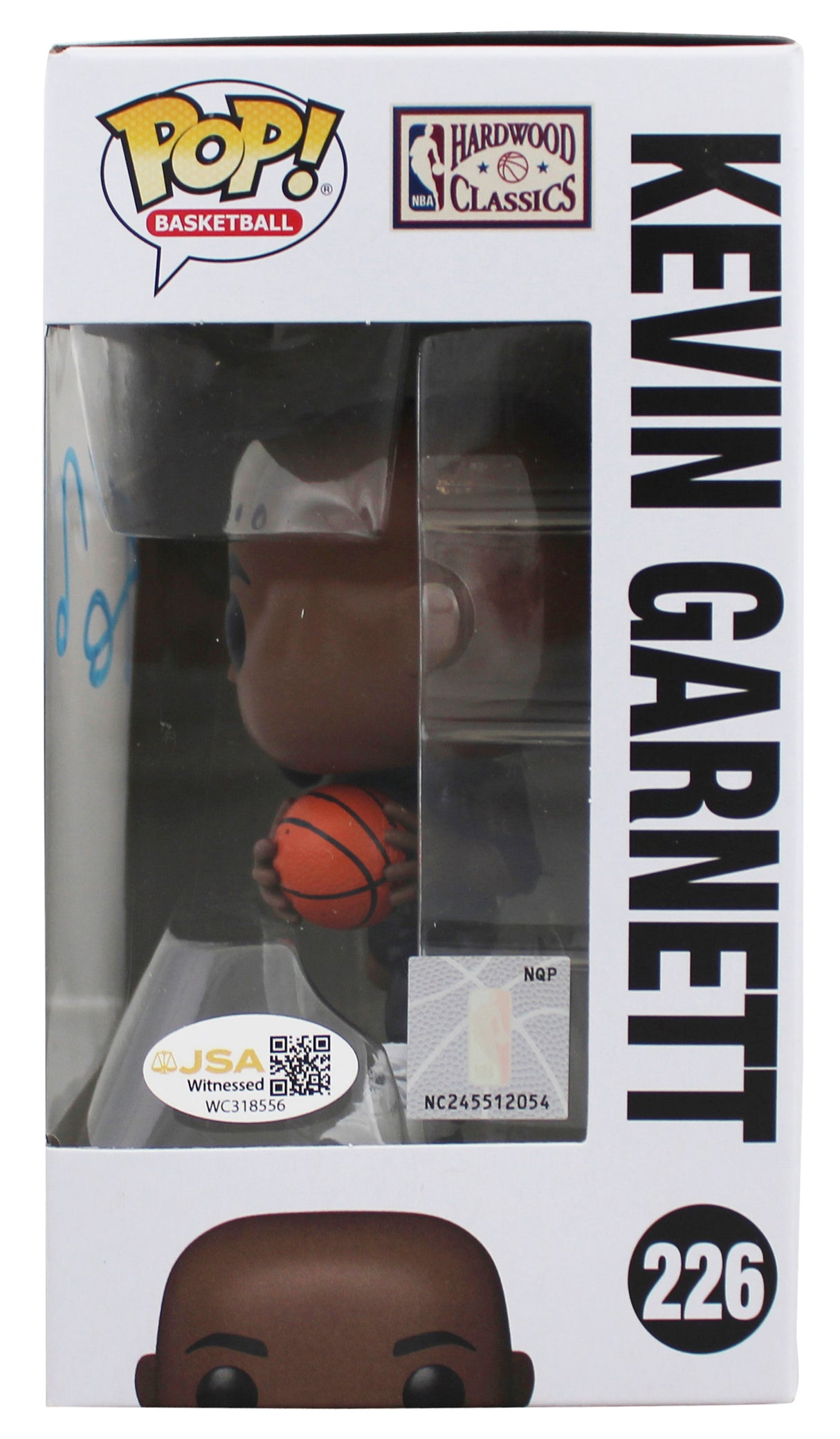 Timberwolves Kevin Garnett Signed #226 Funko Pop Vinyl Figure JSA Witness 2