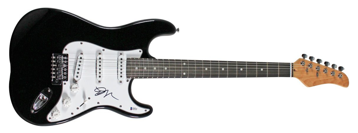 Emily Ratajkowski Authentic Signed Black Electric Guitar Autographed BAS #Q70125
