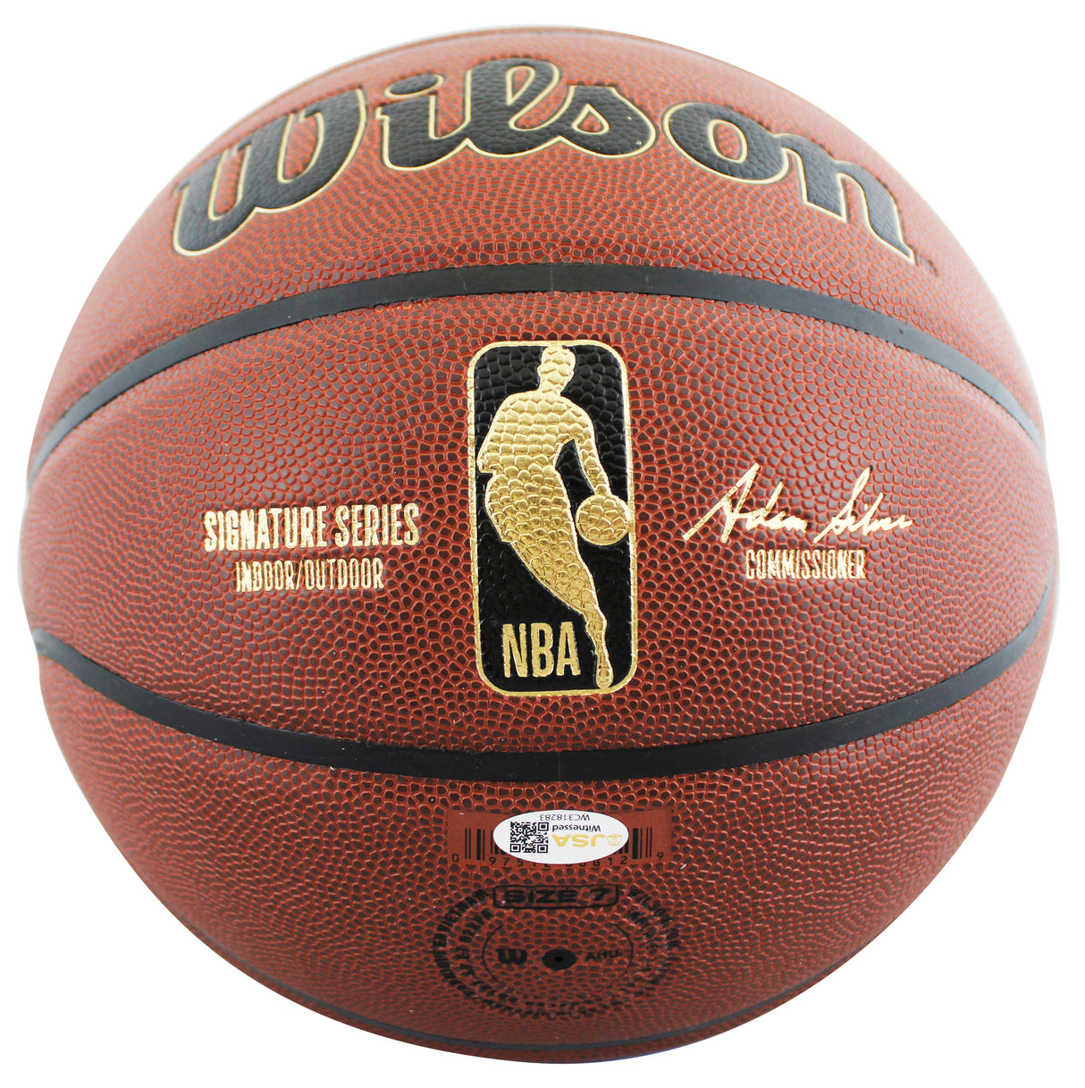 Celtics Kevin Garnett Authentic Signed Wilson Trophy Series Basketball JSA Wit