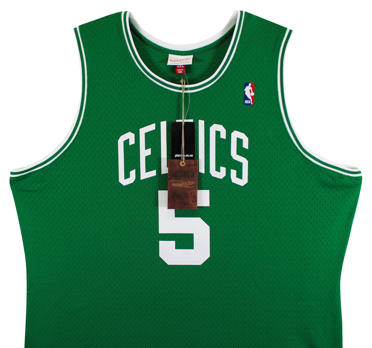 Celtics Kevin Garnett "HOF, Big Tix" Signed Green M&N HWC Swingman Jersey JSA W
