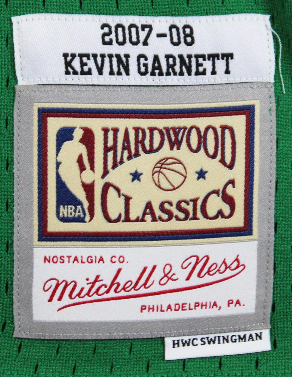 Celtics Kevin Garnett "HOF 20" Signed Green M&N HWC Swingman Jersey JSA Witness