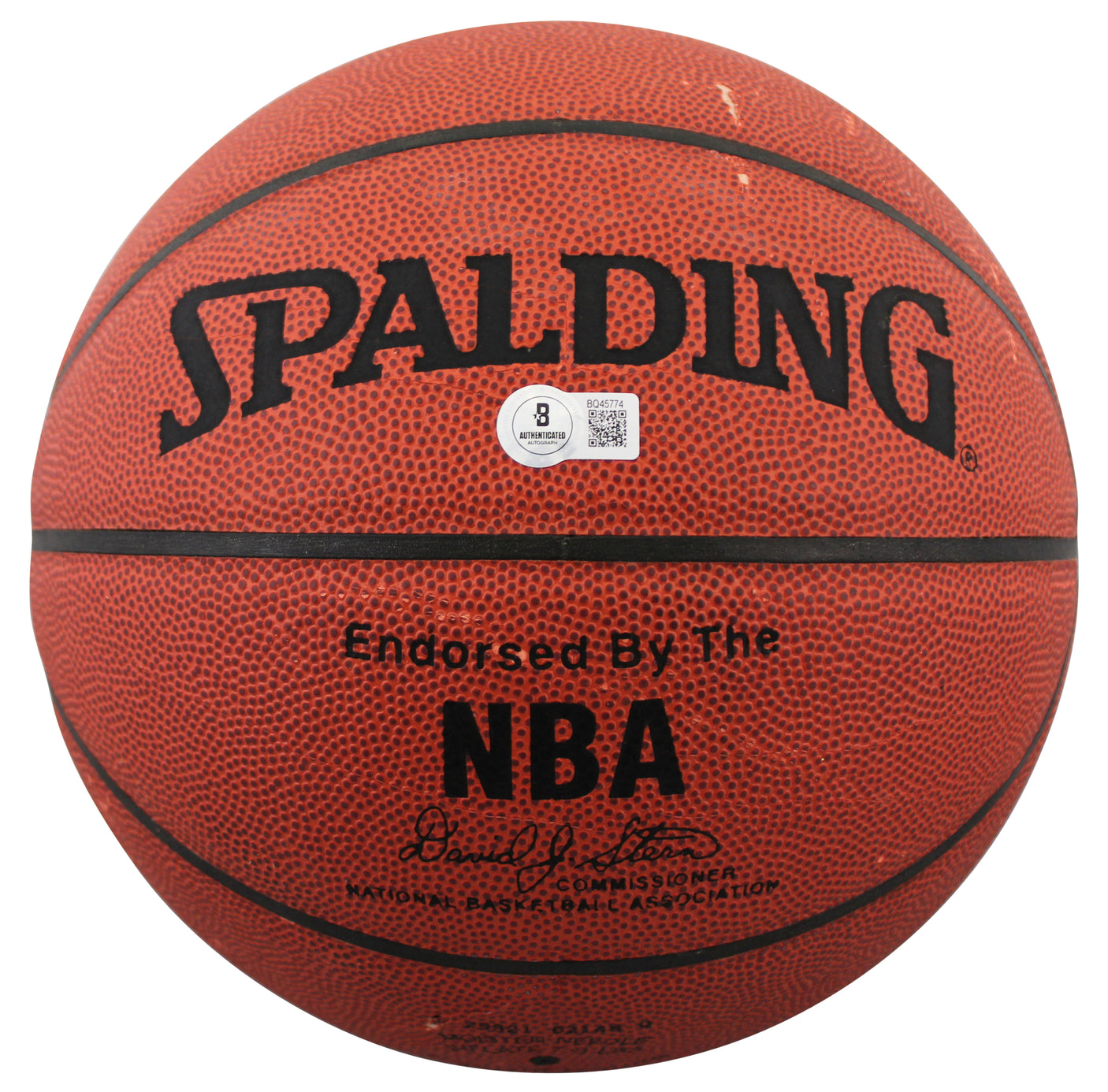 Bullets Gheorghe Muresan Authentic Signed Spalding I/O Basketball BAS #BQ45774