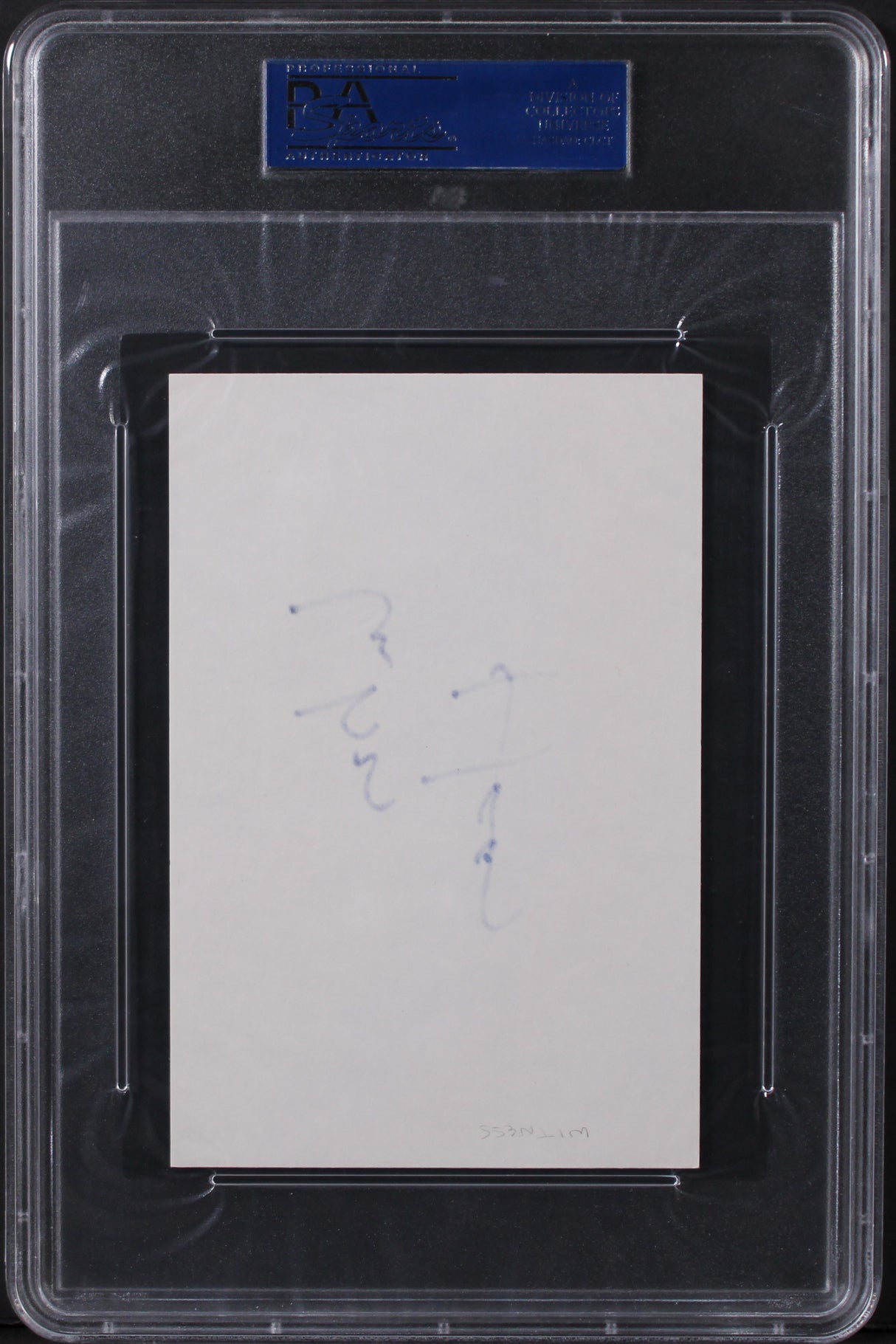 Lukas Haas Witness Authentic Signed 4x6 Index Card Autographed PSA/DNA Slabbed