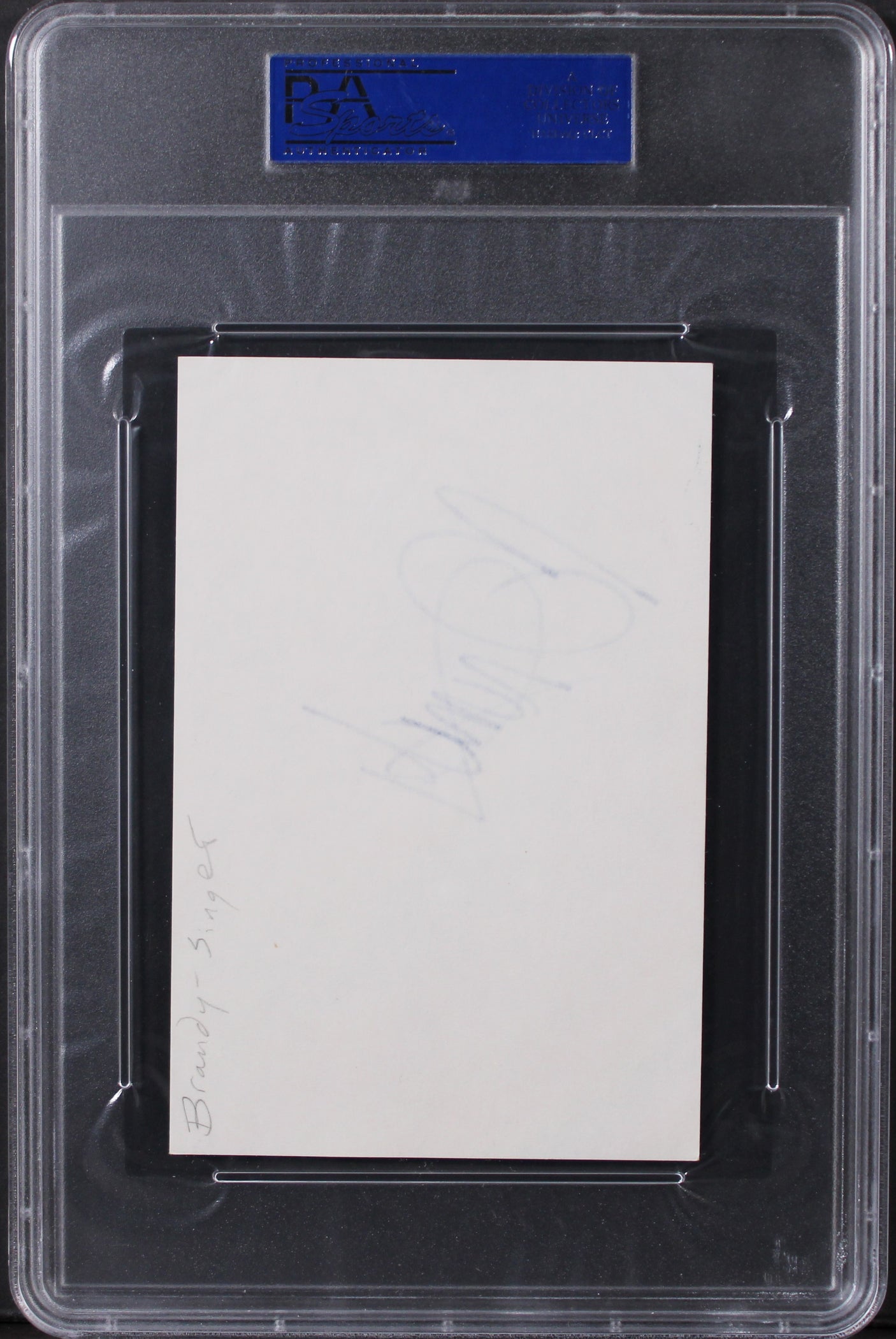 Brandy Moesha Authentic Signed 4x6 Index Card Autographed PSA/DNA Slabbed