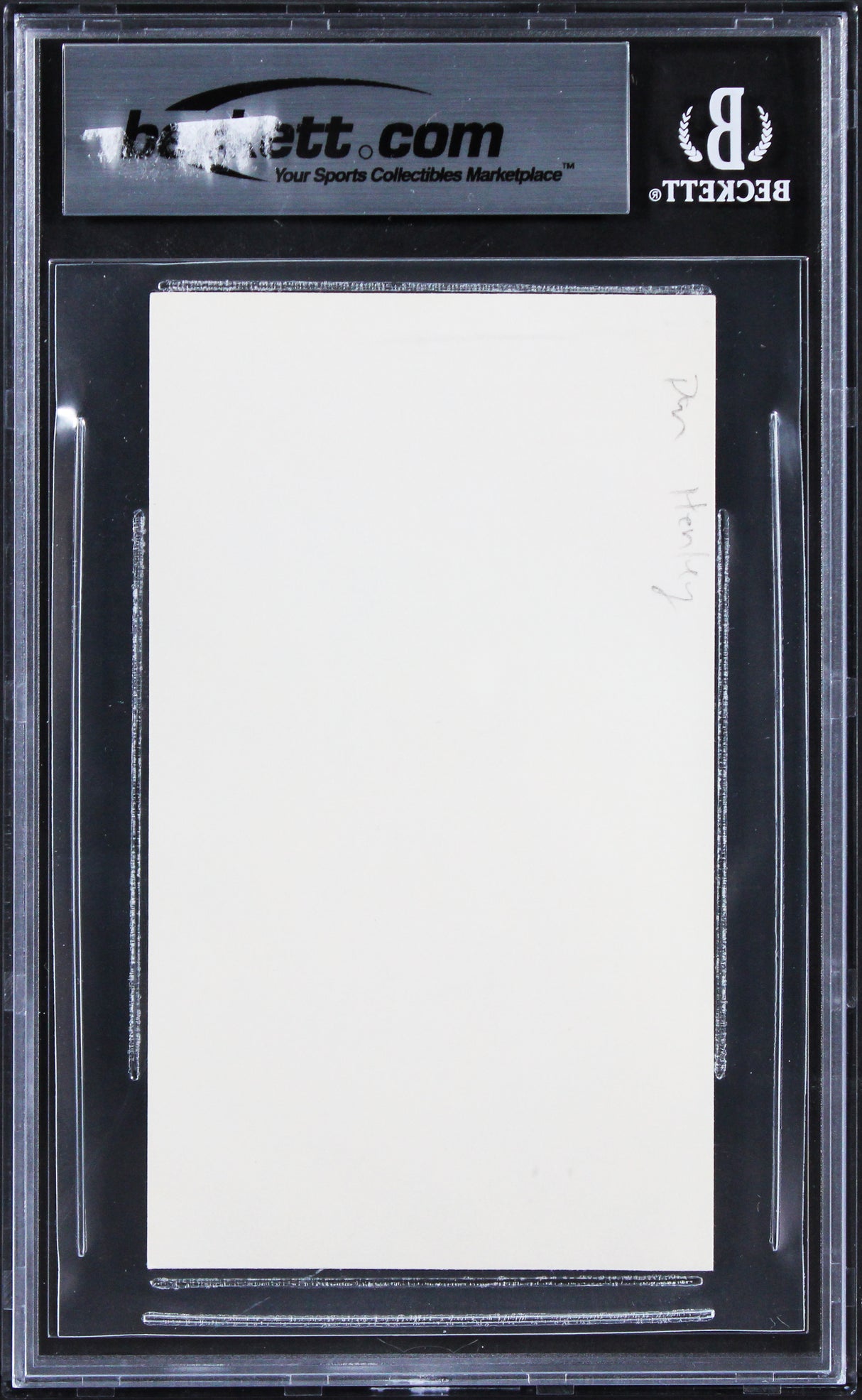 Don Henley The Eagles Authentic Signed 3x5 Index Card Autographed BAS Slabbed