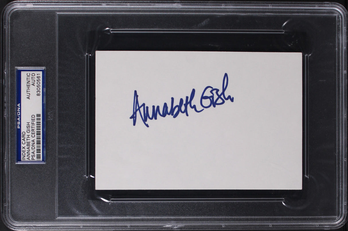 Annabeth Gish Sons of Anarchy Authentic Signed Index Card PSA/DNA Slabbed
