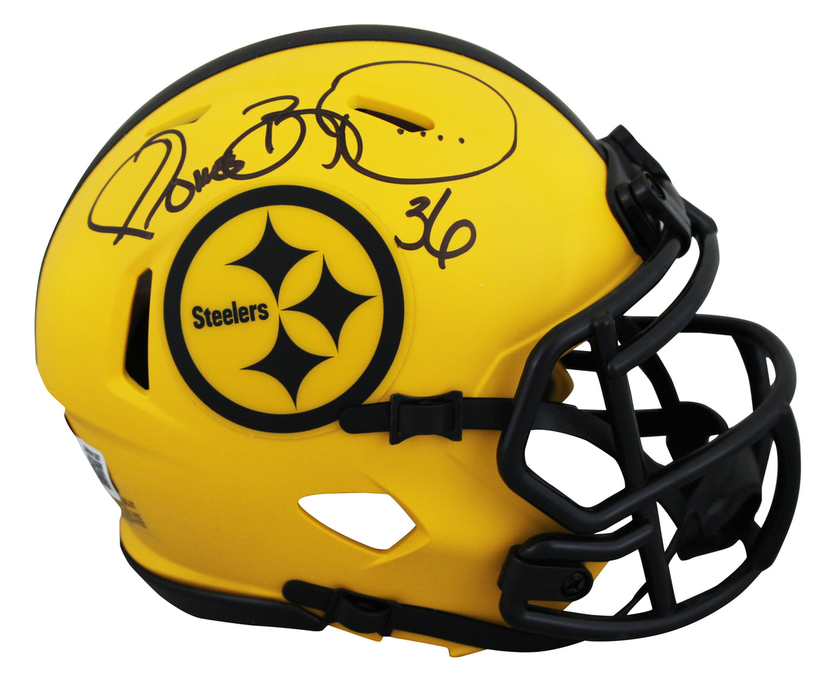 Steelers Jerome Bettis Signed Rave Speed Mini Helmet W/ Case BAS Witnessed