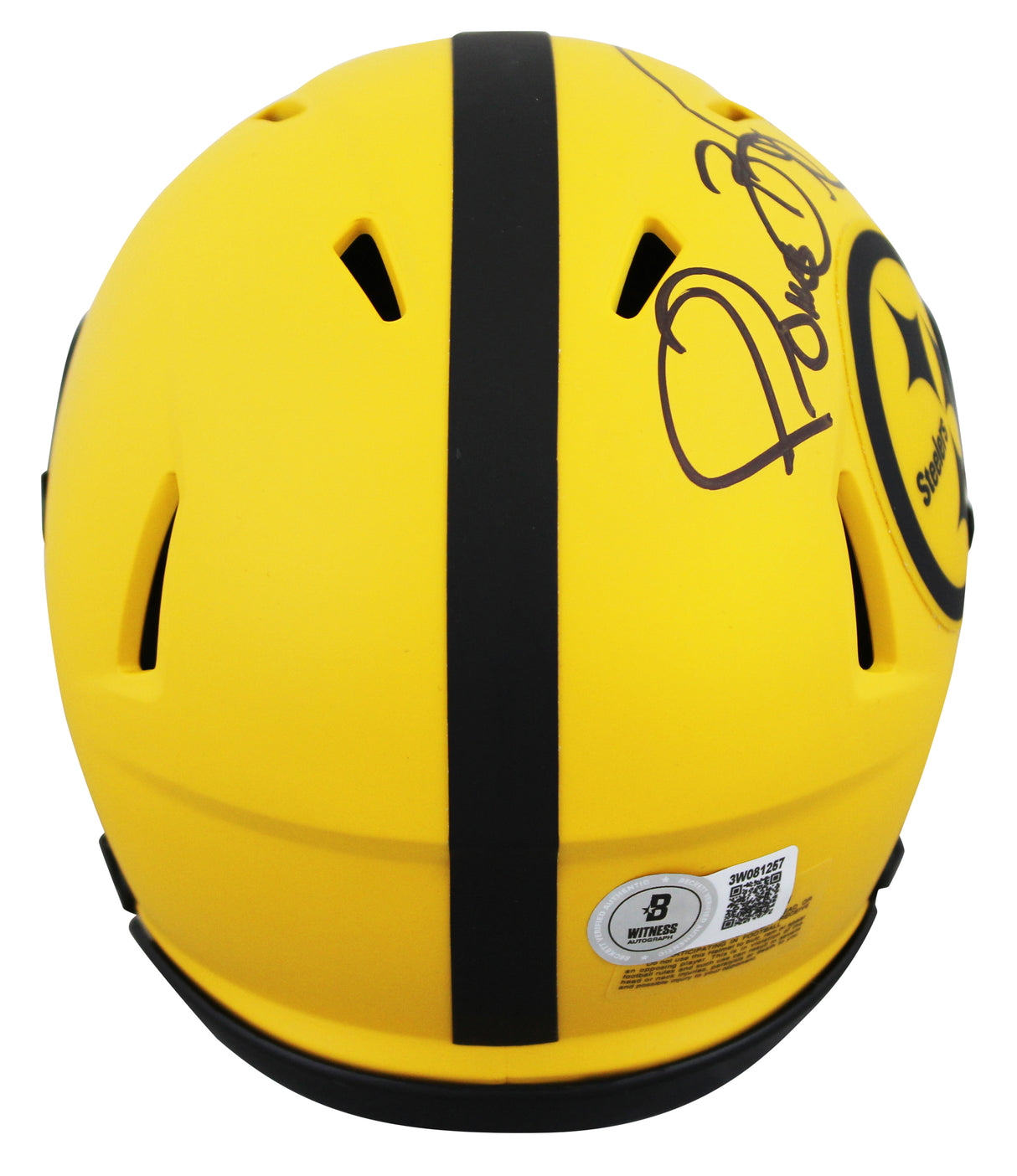 Steelers Jerome Bettis Authentic Signed Rave Speed Mini Helmet BAS Witnessed
